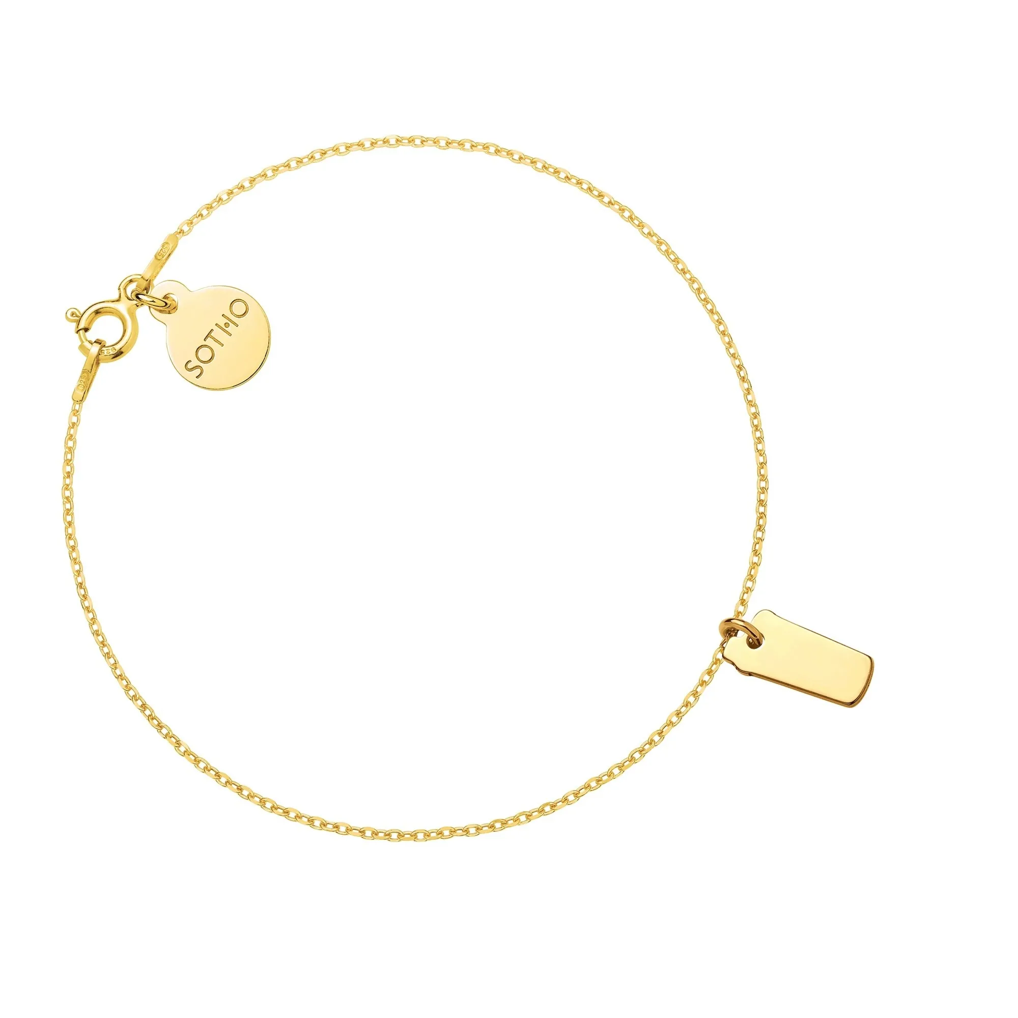 Złota bransoletka z shakerem