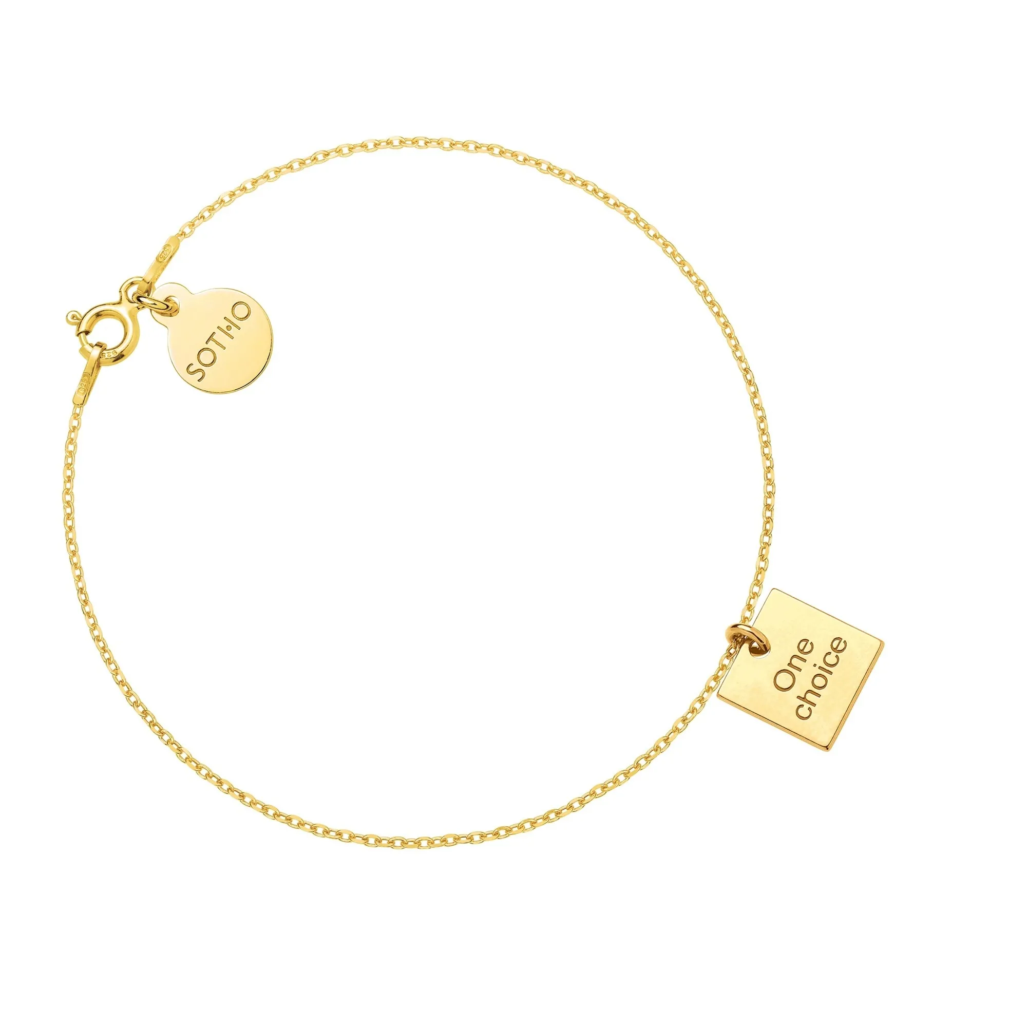 Złota bransoletka One choice