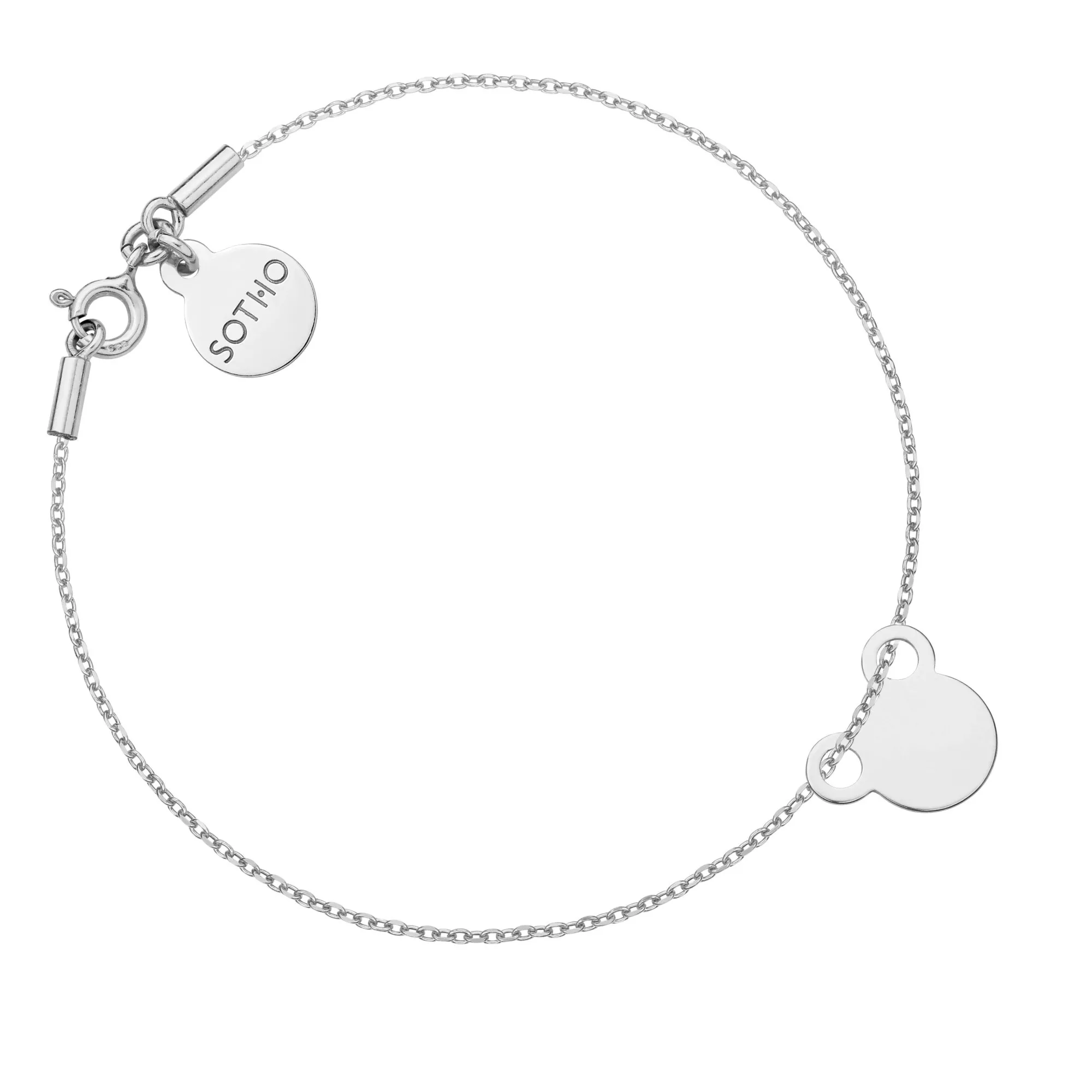 Srebrna bransoletka z myszką