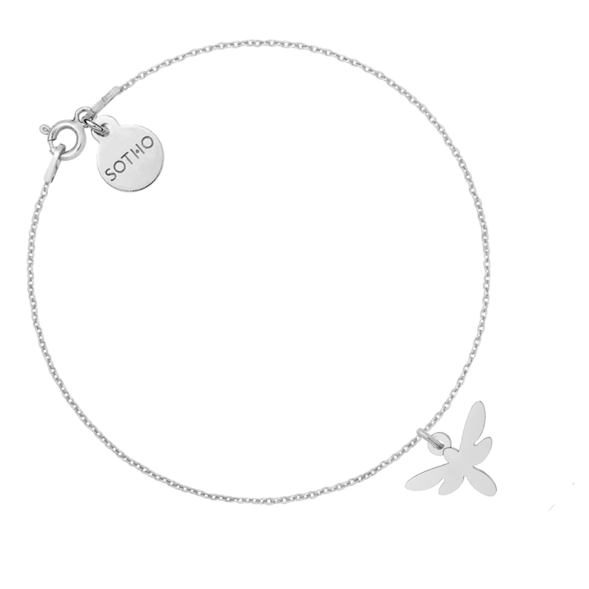 Srebrna bransoletka z ważką