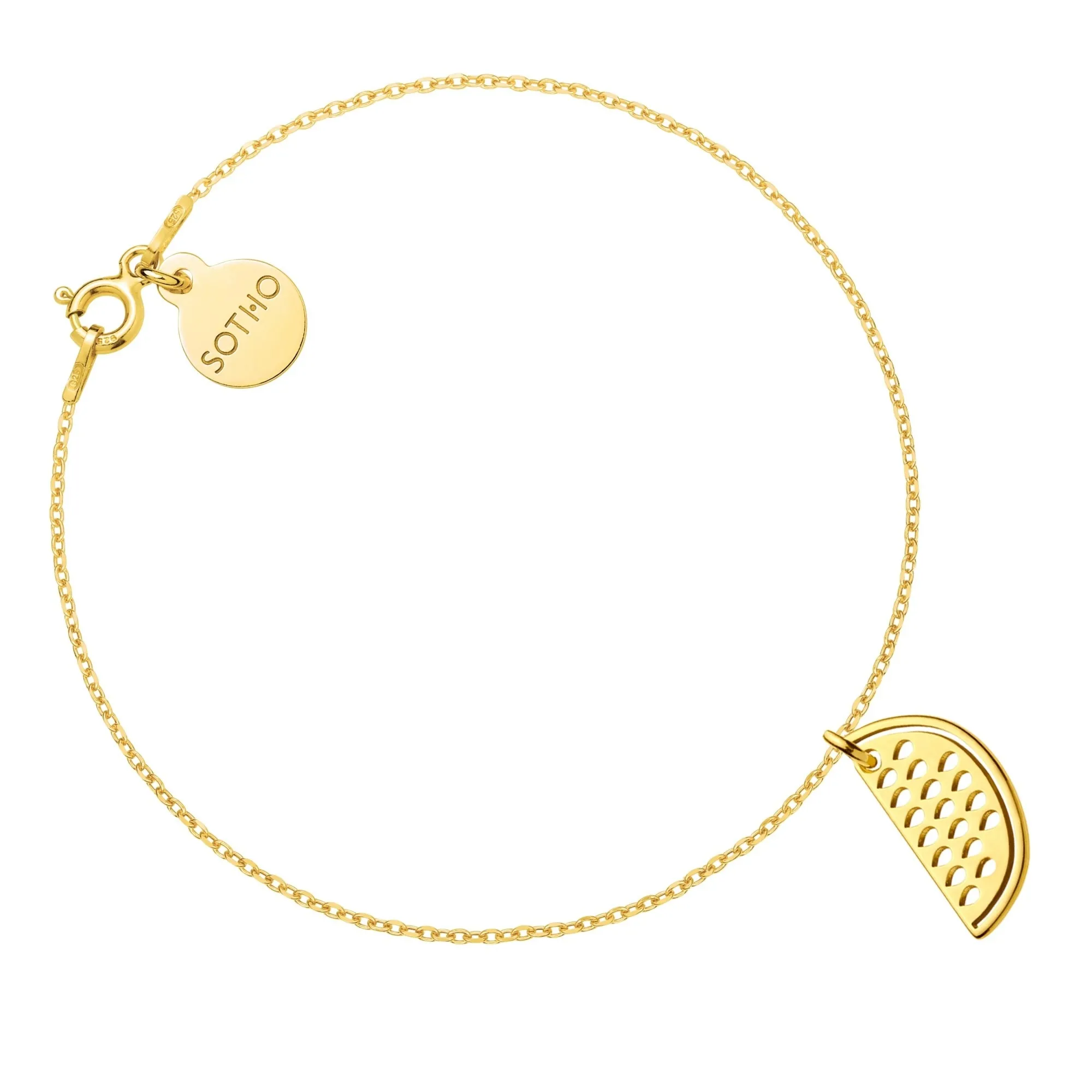 Złota bransoletka z arbuzem