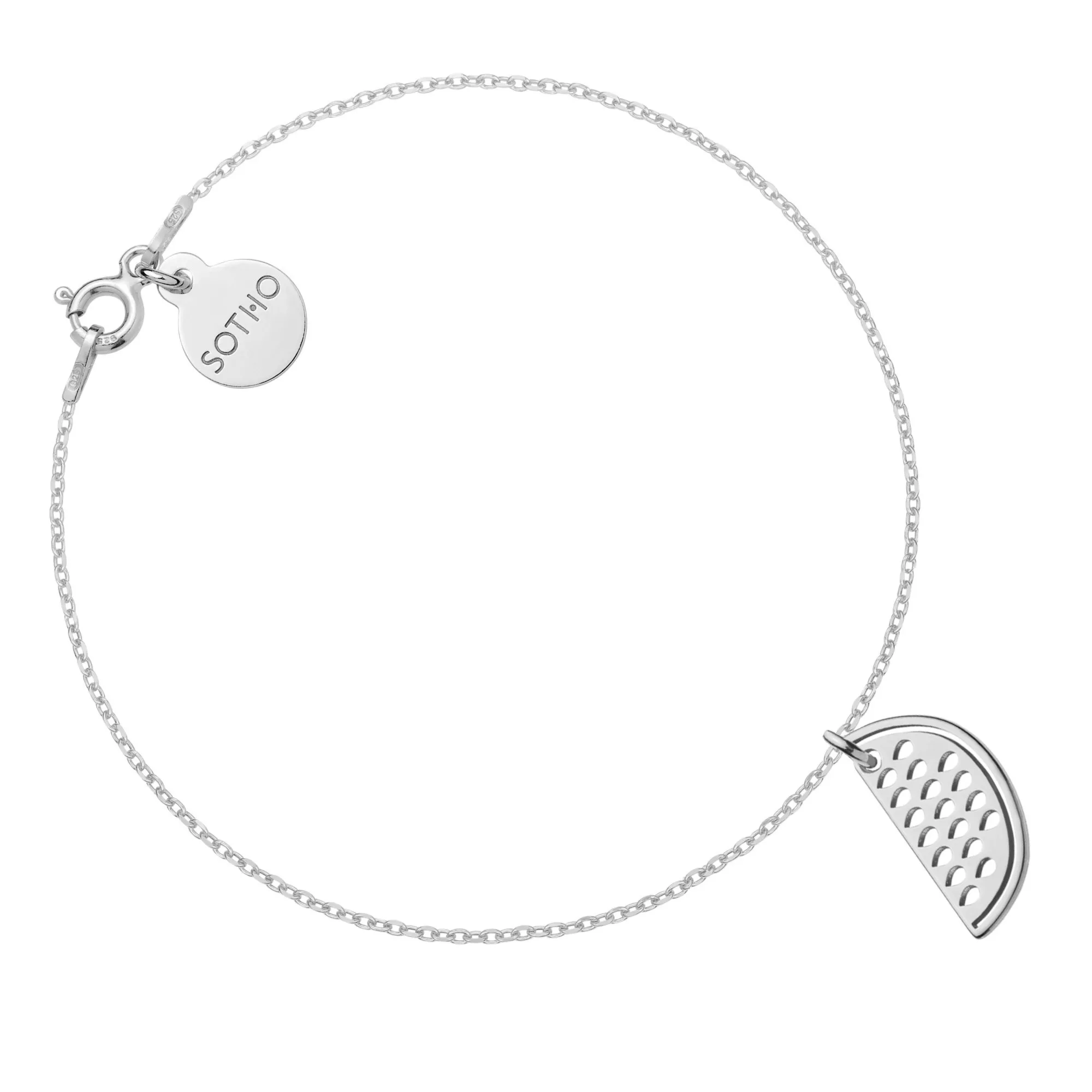 Srebrna bransoletka z arbuzem