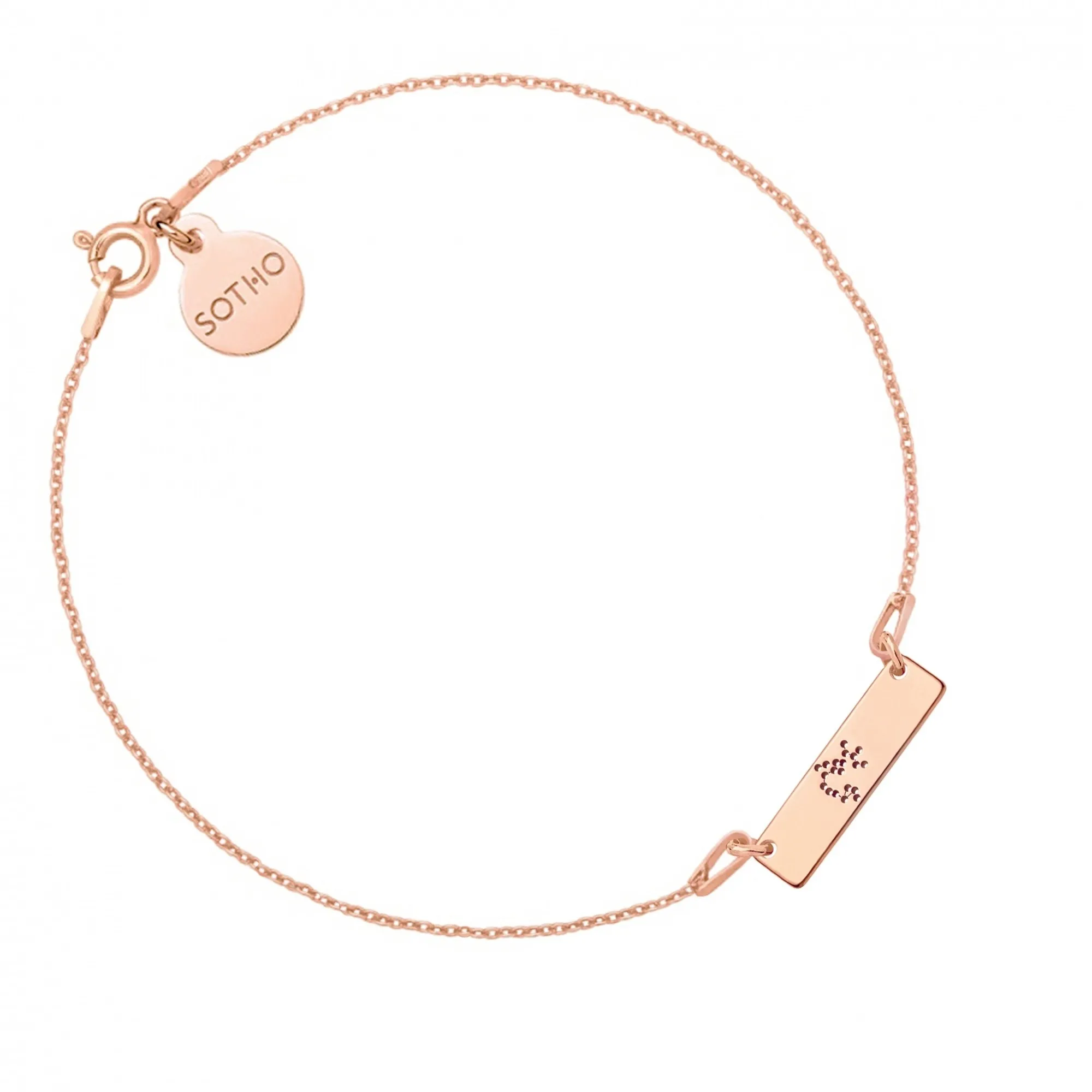 Bransoletka z konstelacją Strzelca z różowego złota