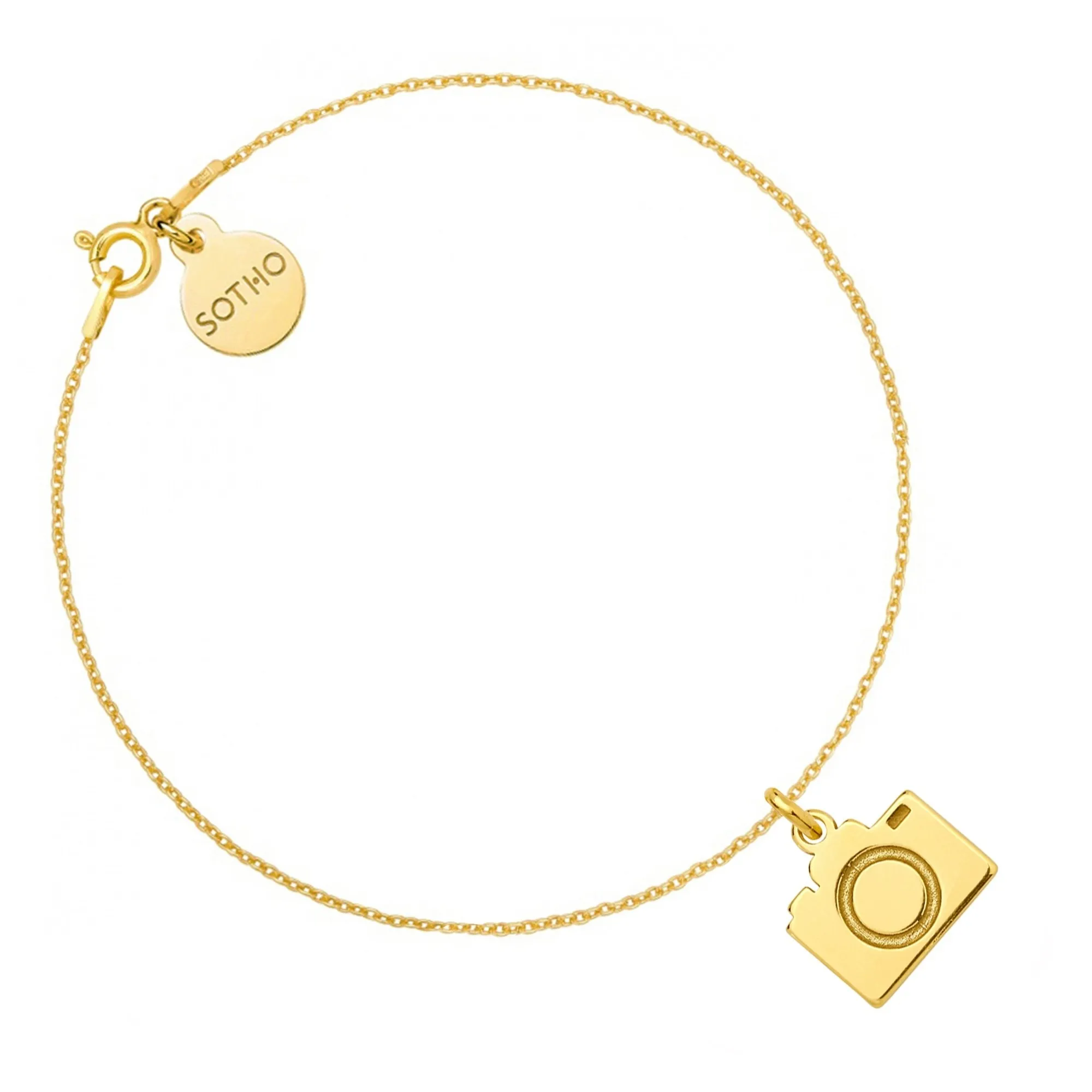 Złota bransoletka z aparatem