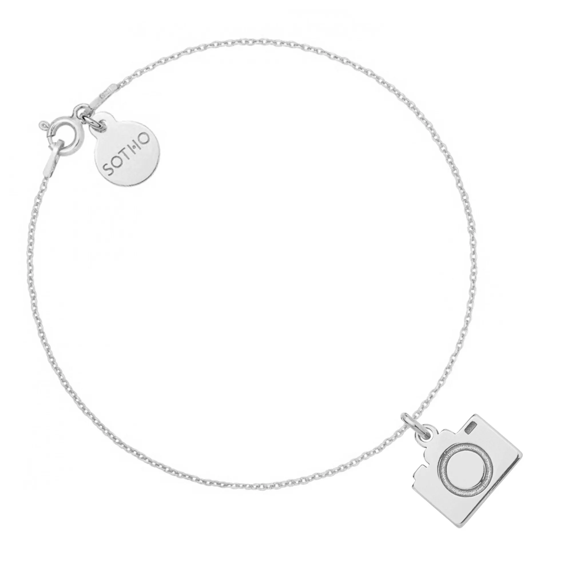 Srebrna bransoletka z aparatem