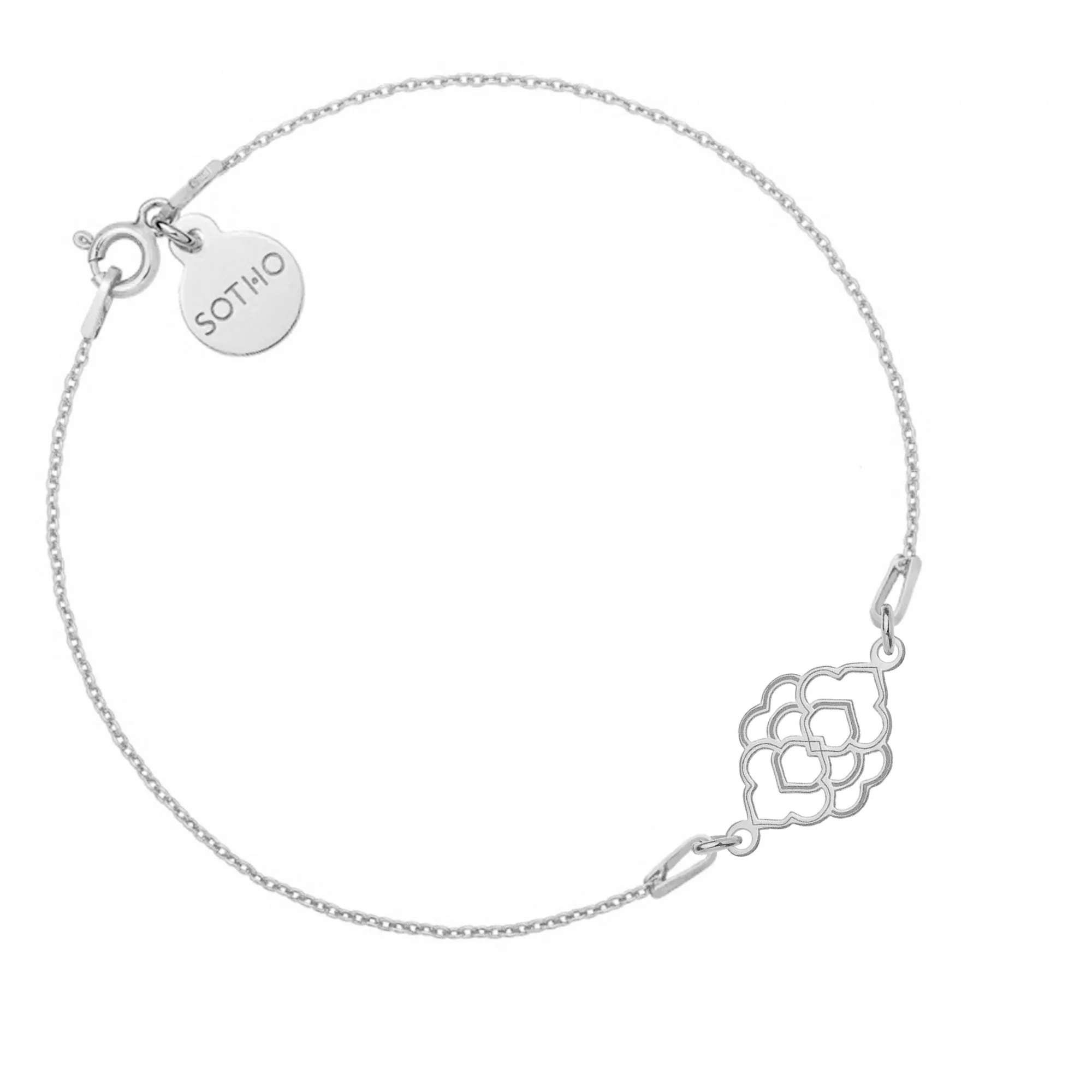 Srebrna bransoletka z marokańską rozetką