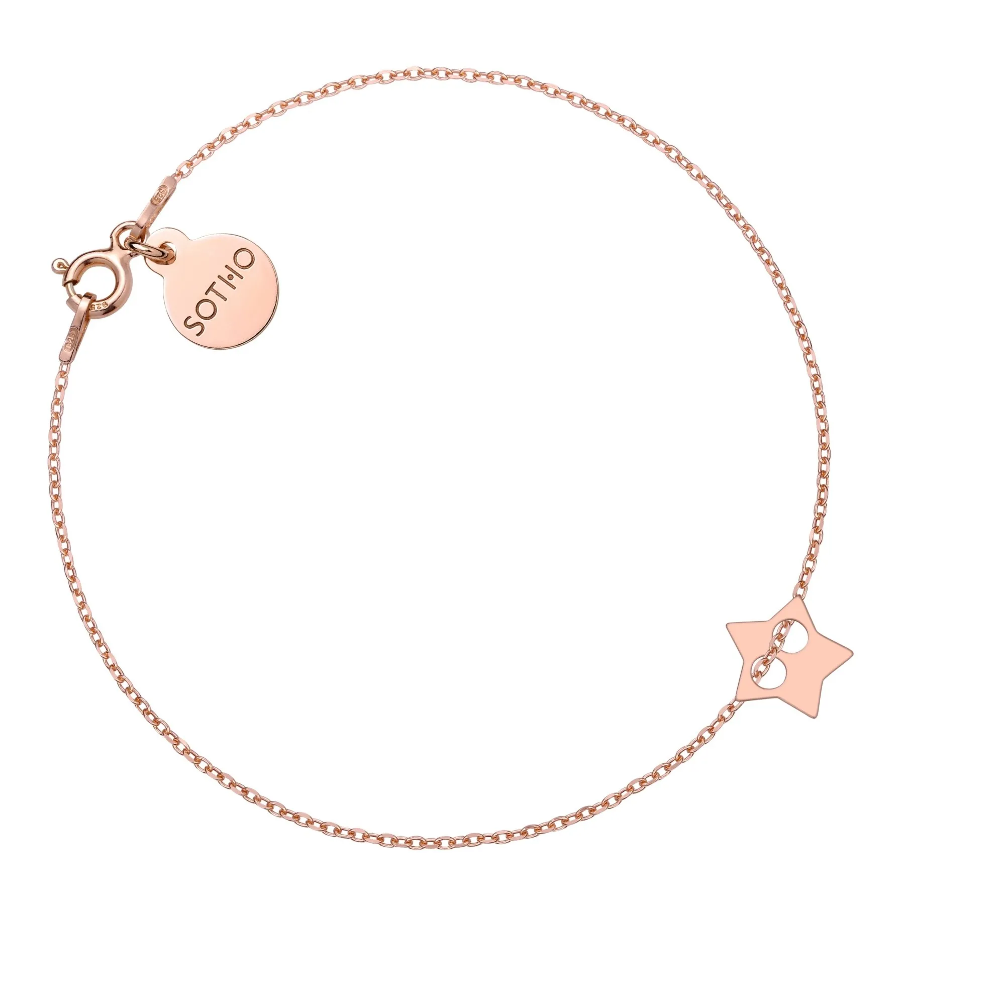 Bransoletka z gwiazdką z różowego złota