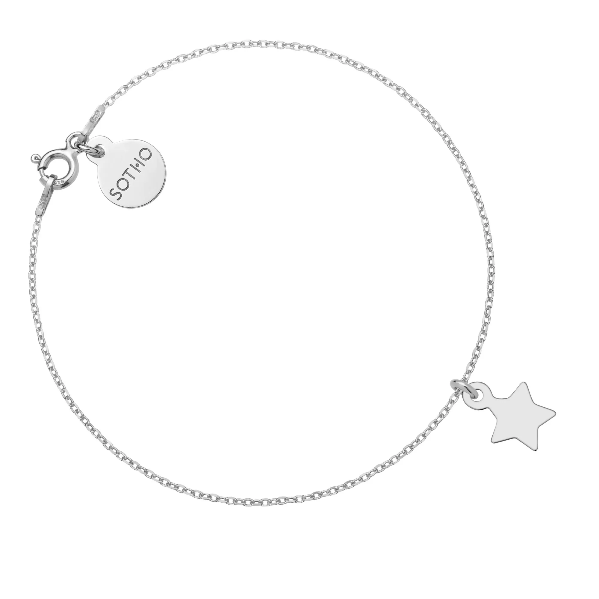 Srebrna bransoletka z gwiazdką