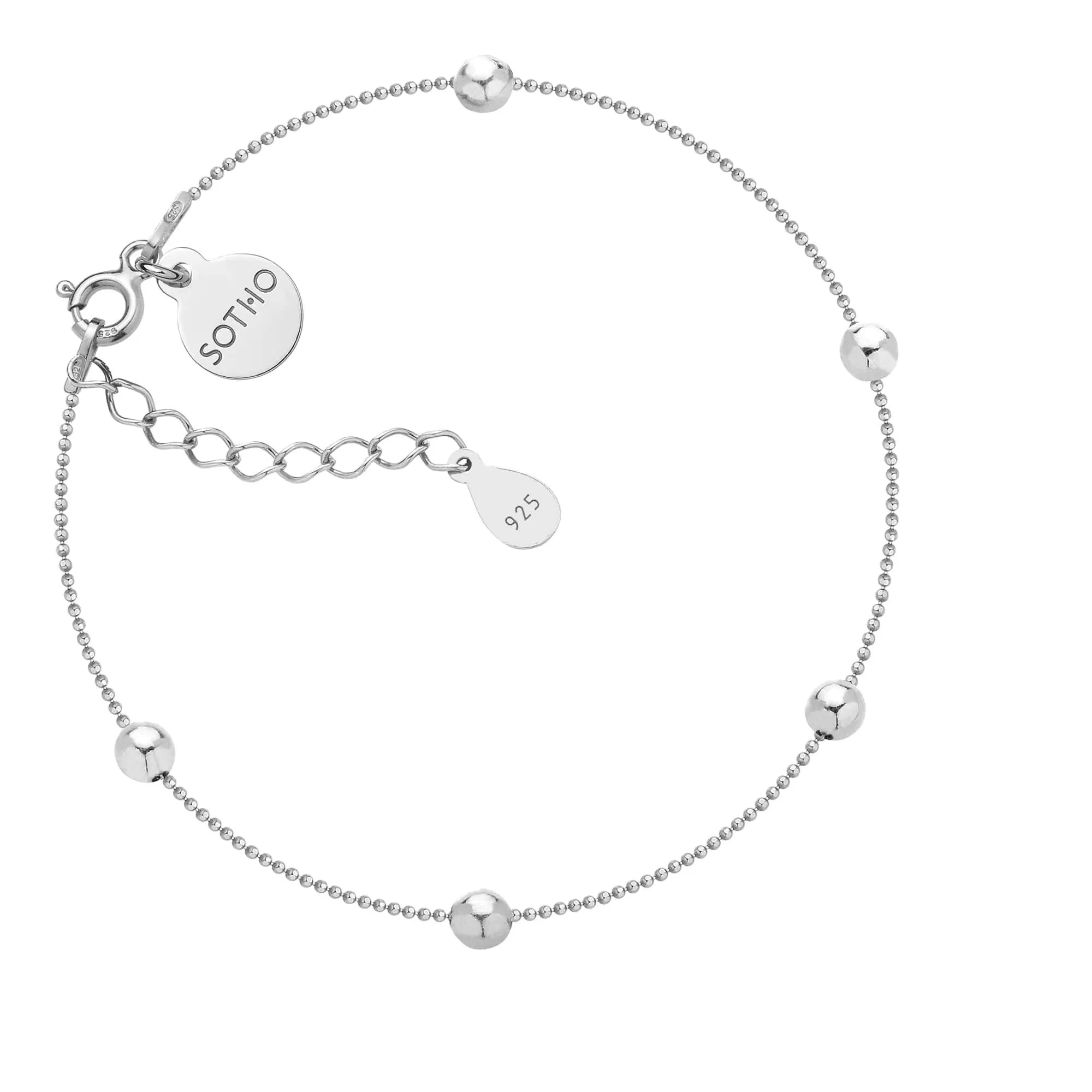 Srebrna bransoletka z kuleczkami