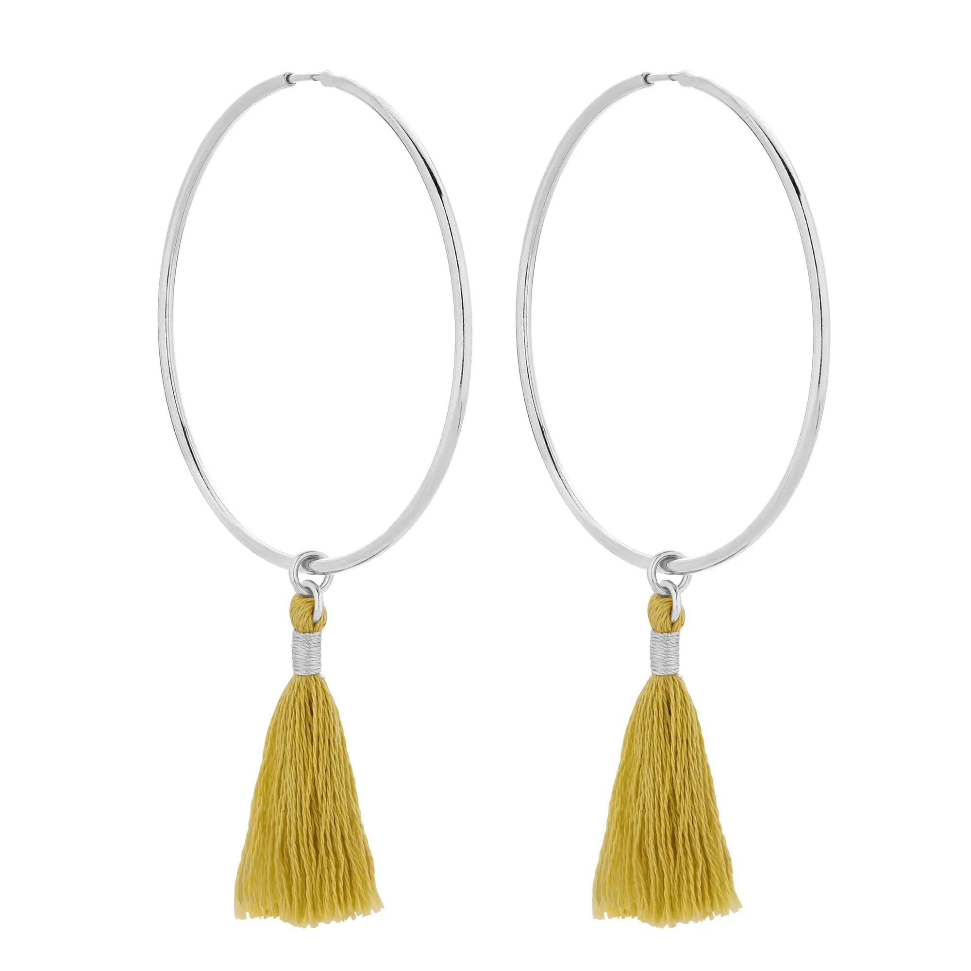 Duże srebrne kolczyki z chwostami