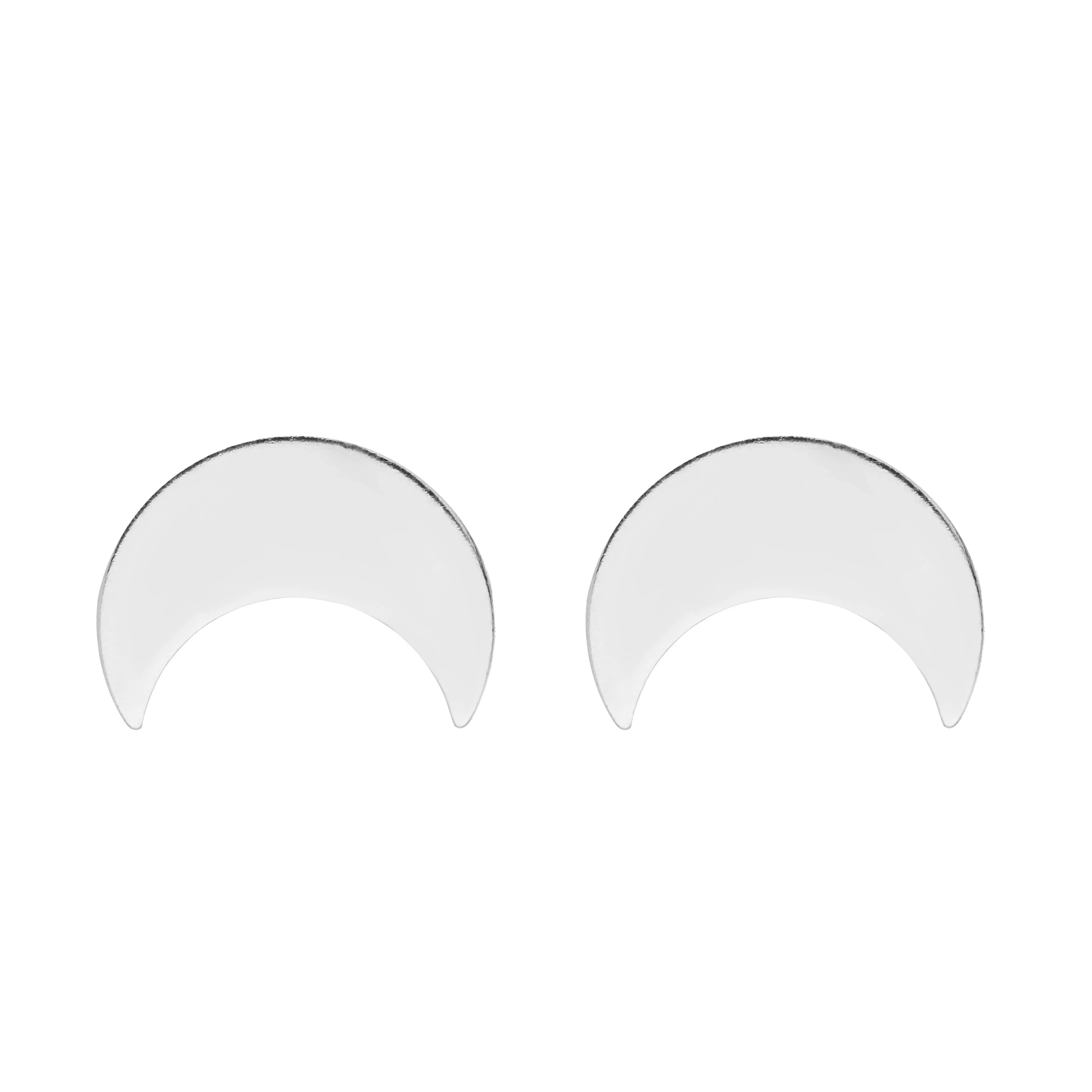 Srebrne kolczyki z księżycem