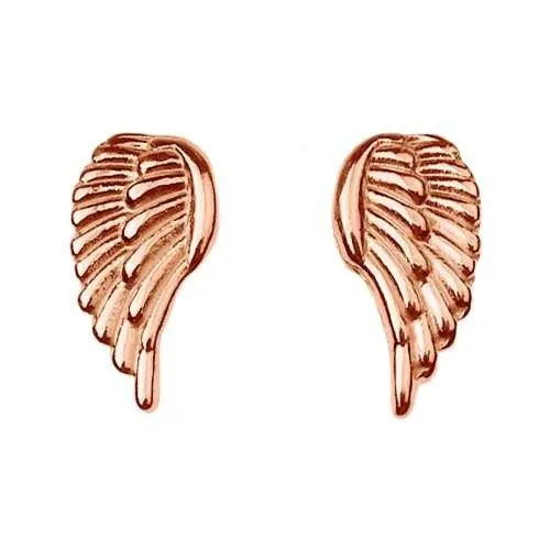 Kolczyki z różowego złota skrzydełka