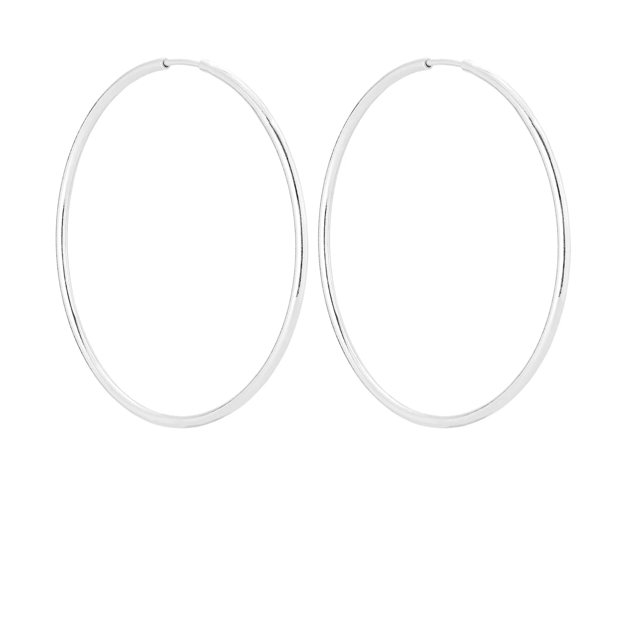 Srebrne kolczyki duże koła