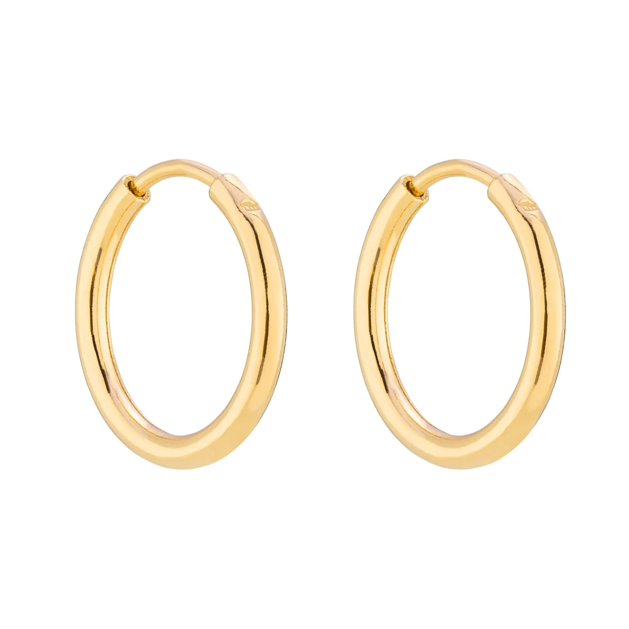 Złote kolczyki małe koła S