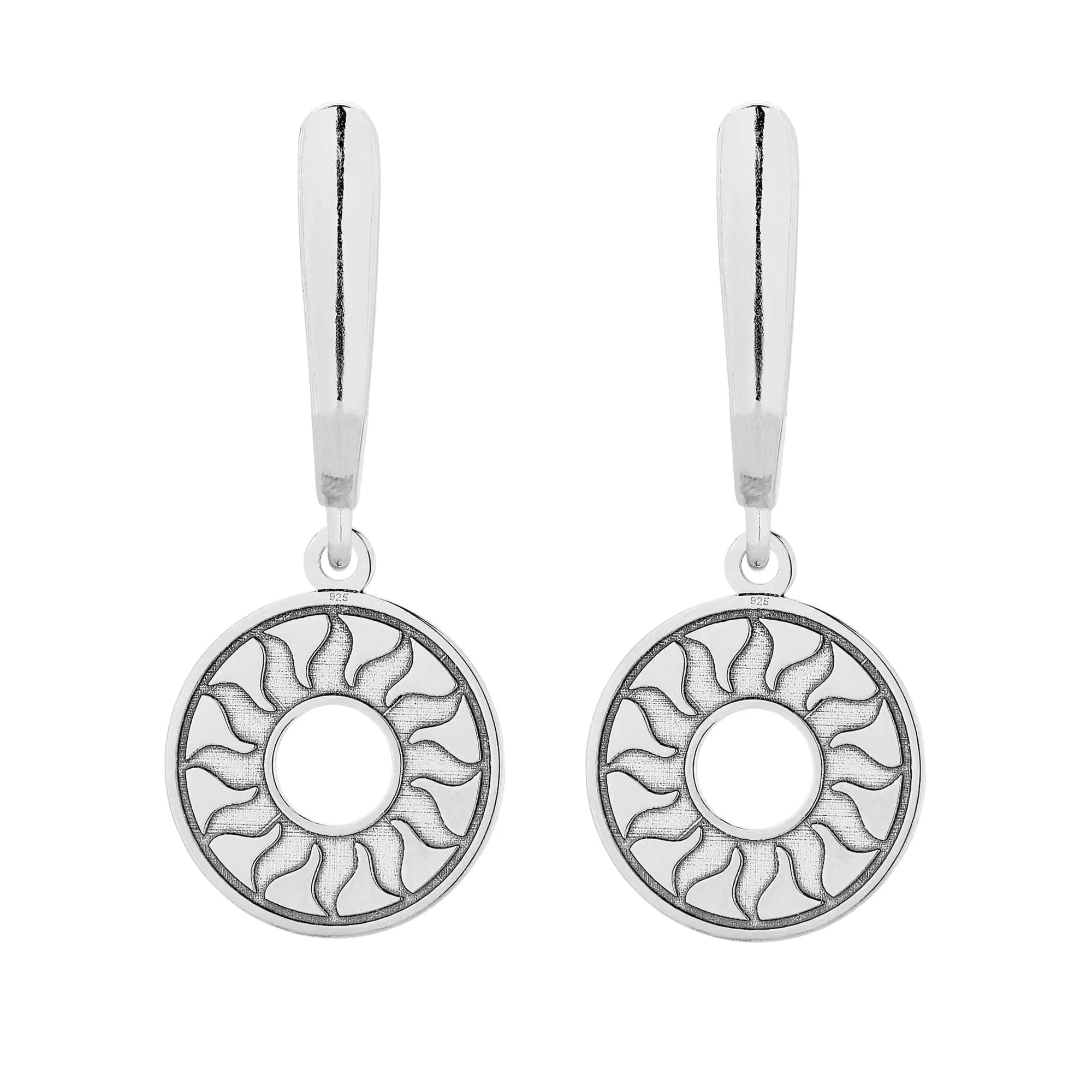 Srebrne kolczyki ze słoneczkami