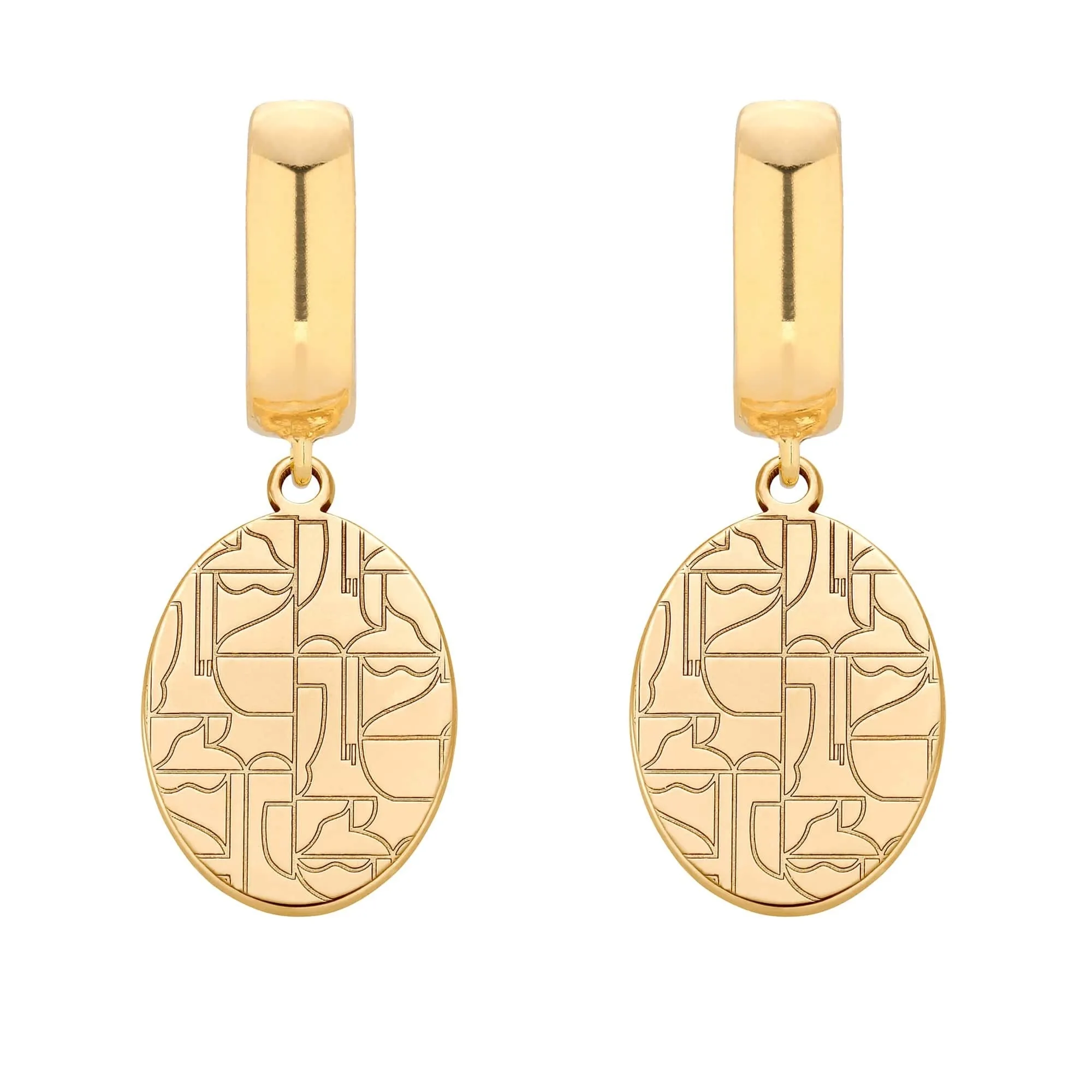 Złote kolczyki Art N°1