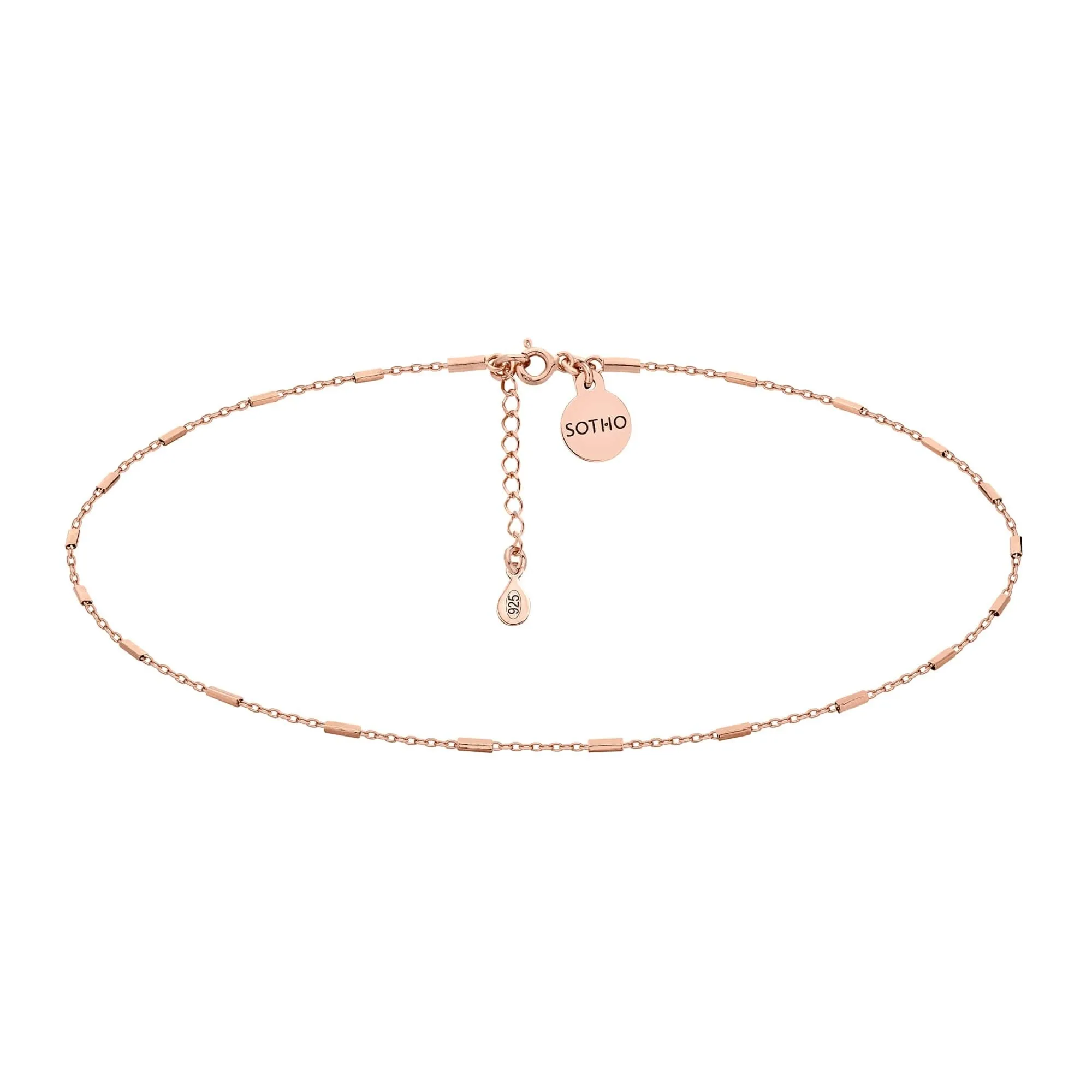 Choker łańcuszkowy z różowego złota