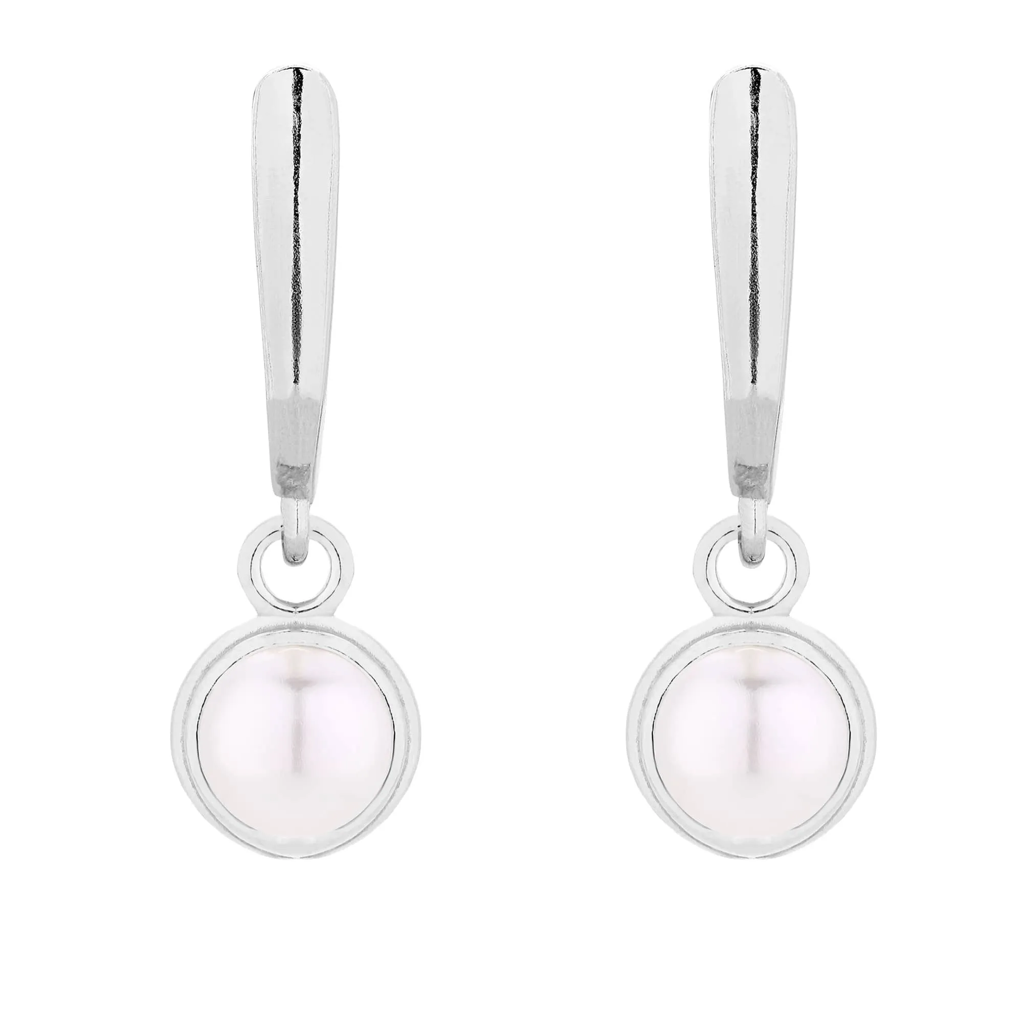 Srebrne kolczyki z perłą SWAROVSKI® CRYSTAL