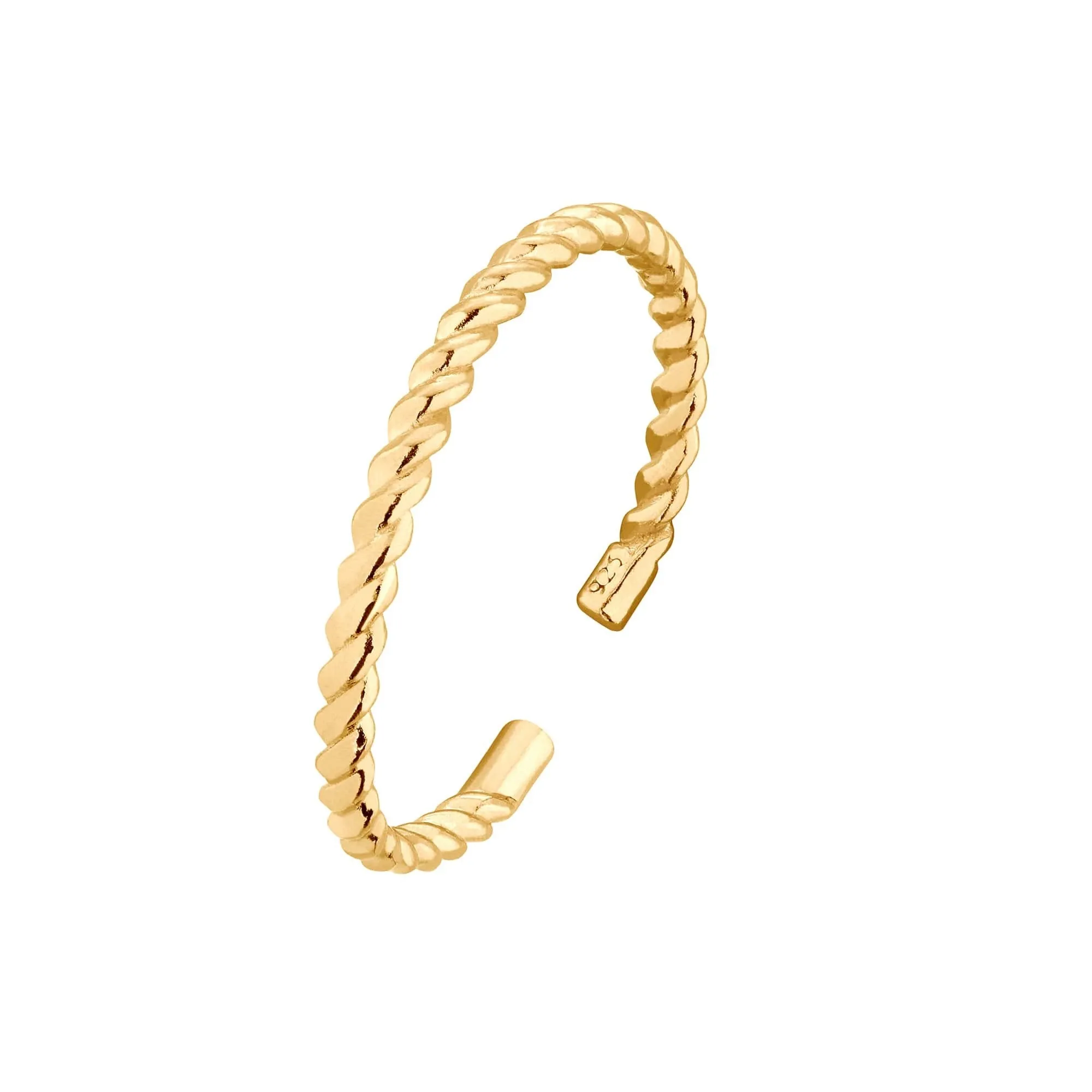 Złota ozdobna obrączka