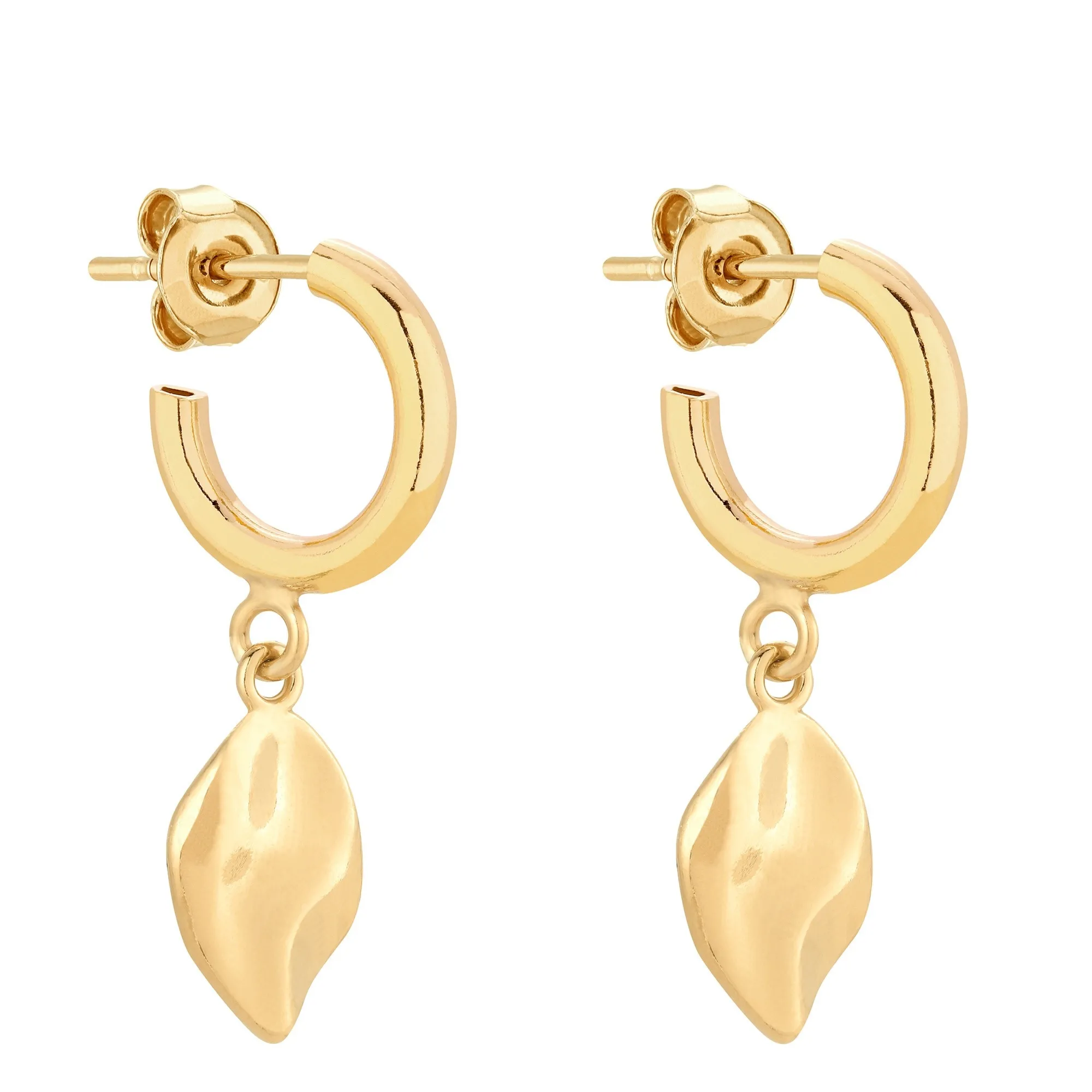 Złote półkola S z łezką