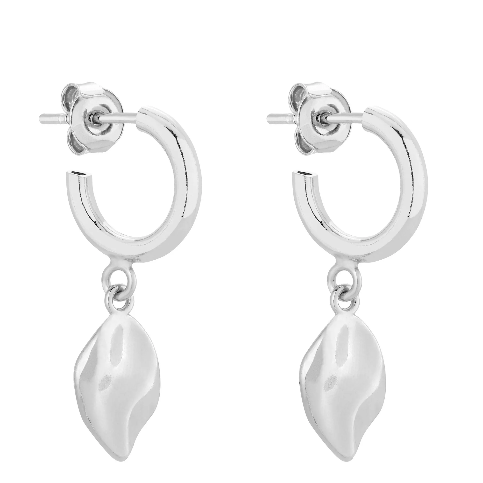 Srebrne półkola S z łezką