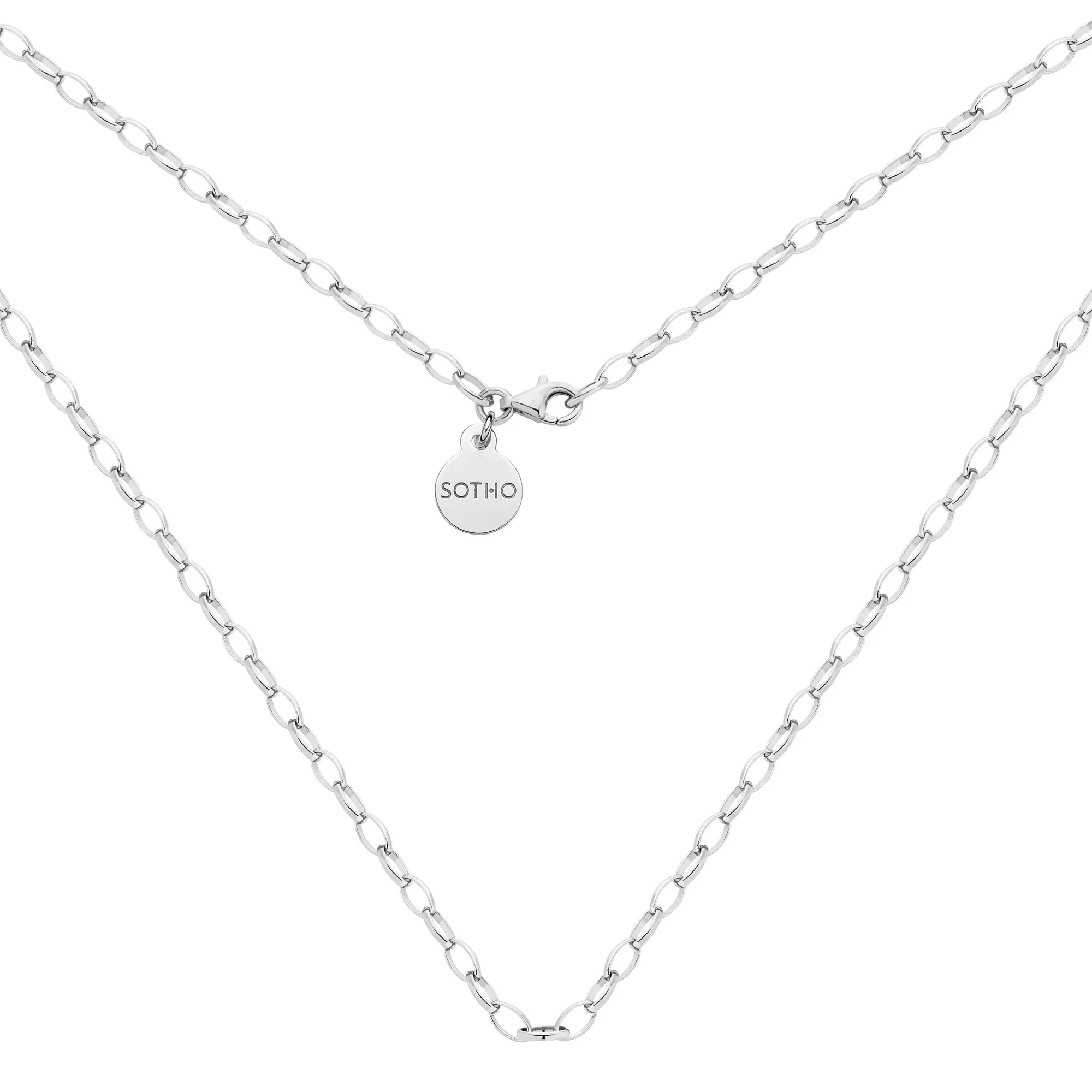 Srebrny masywny naszyjnik