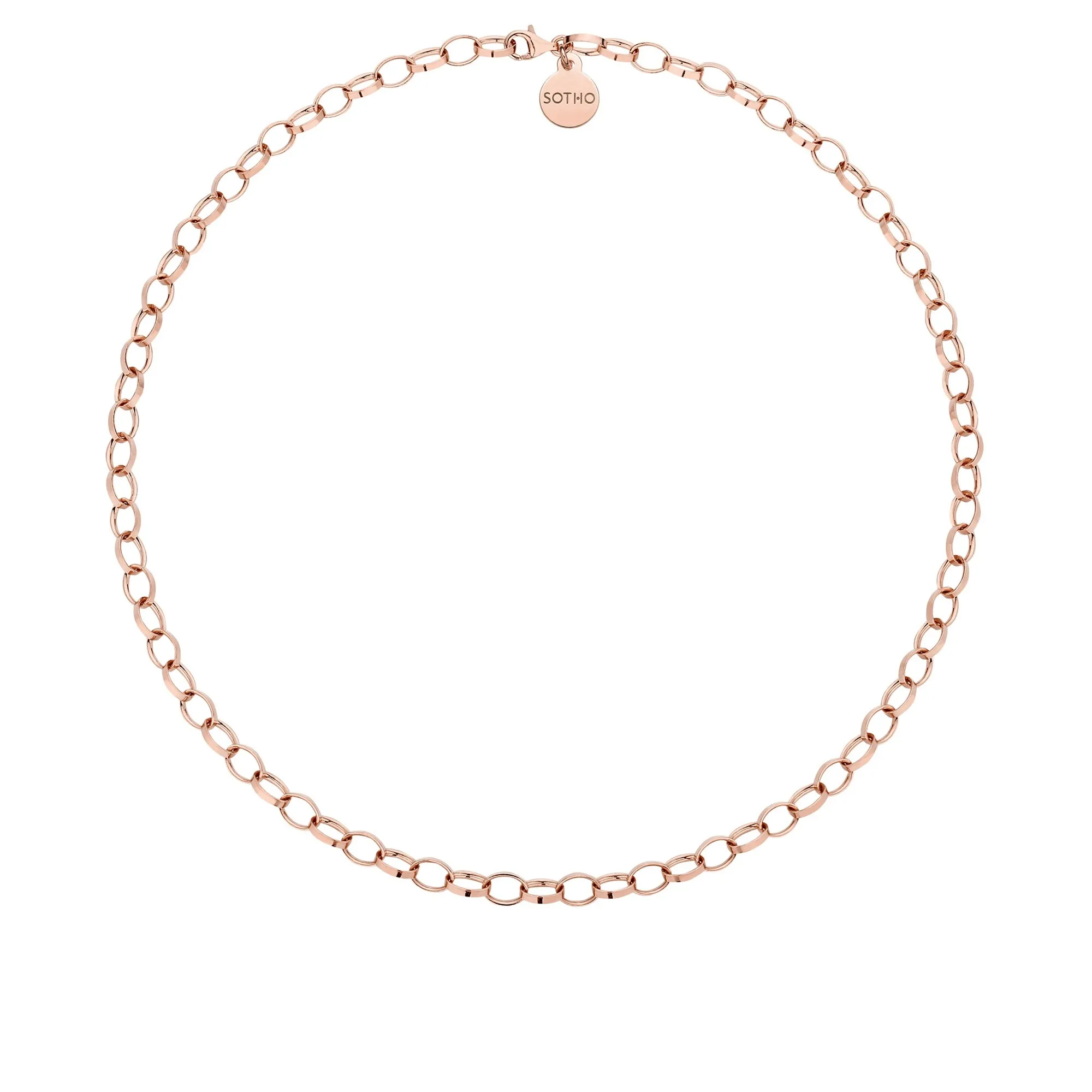 Masywny łańcuch z różowego złota