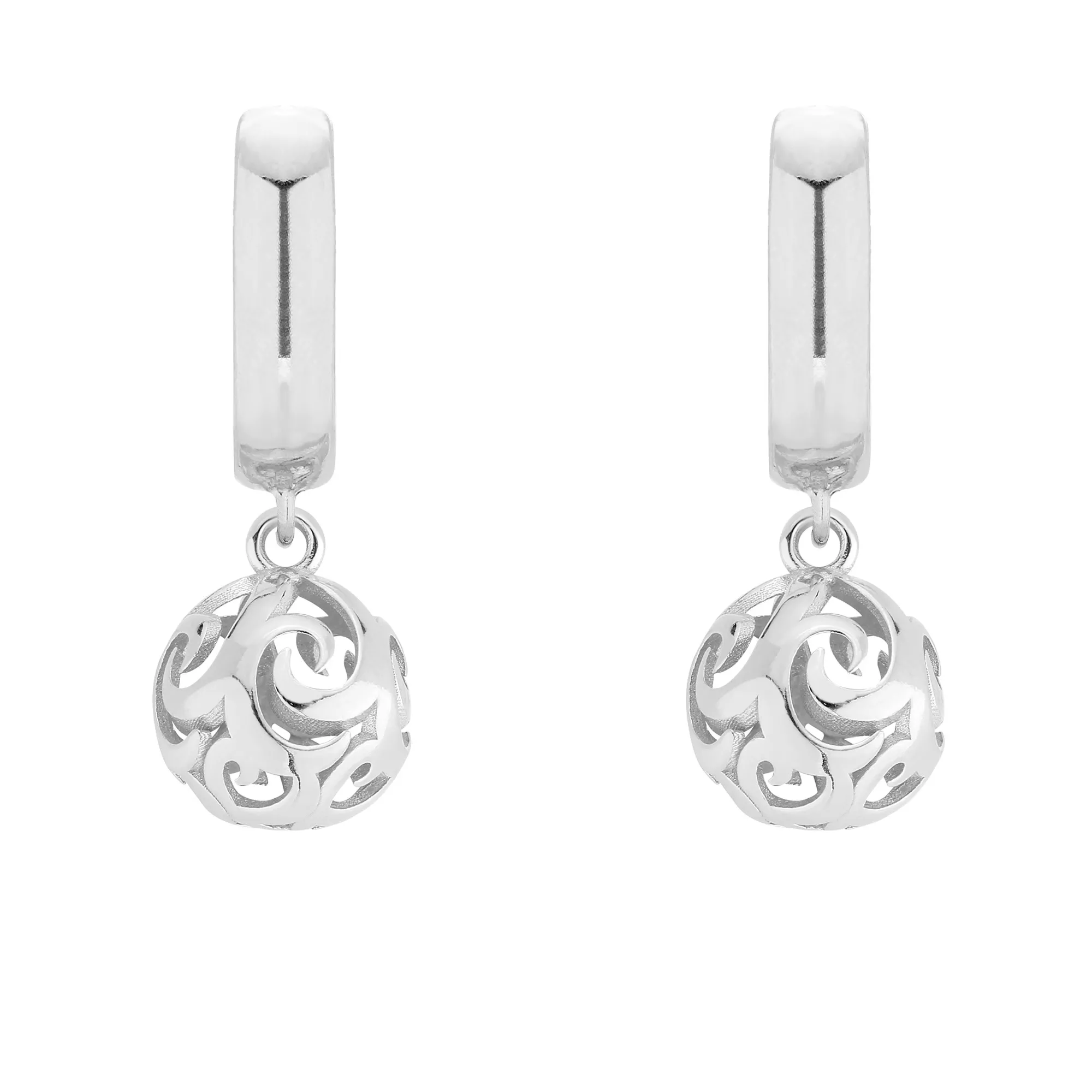 Srebrne kolczyki z kulami