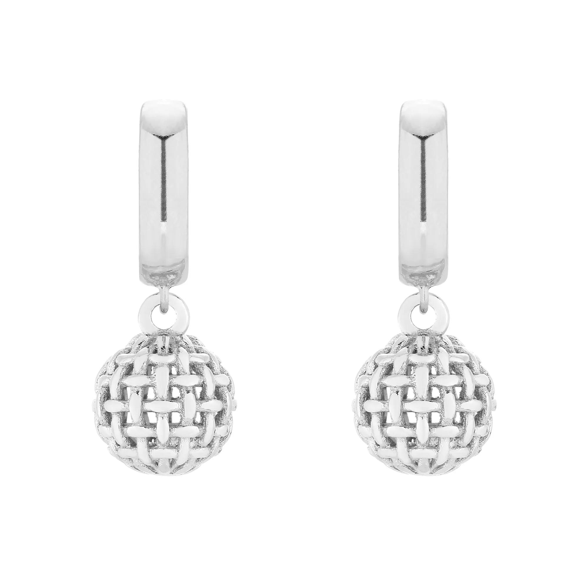 Srebrne kolczyki z ażurowymi kulkami