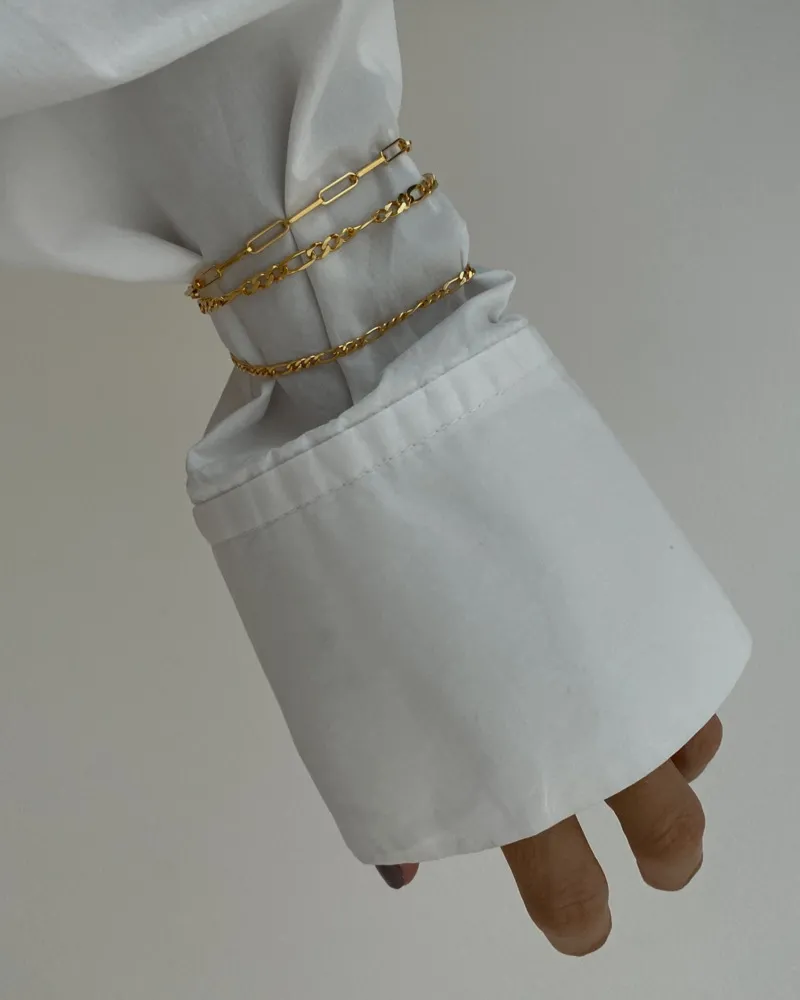 Srebrna łańcuchowa bransoletka : Długość - 19cm