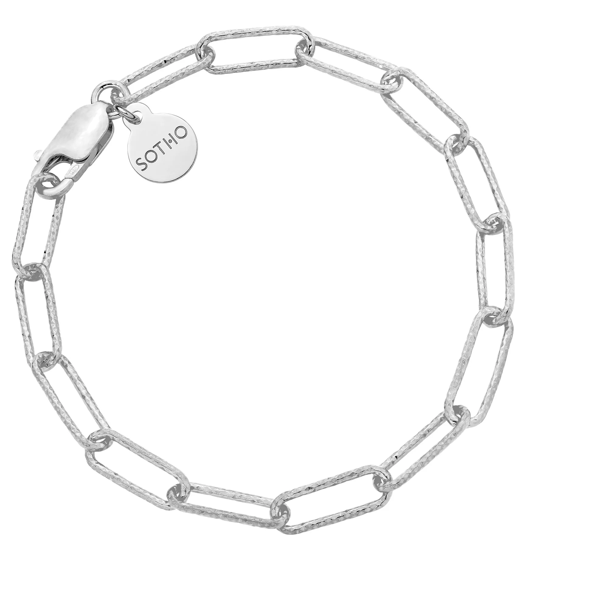 Srebrna masywna bransoletka : Długość - 18cm