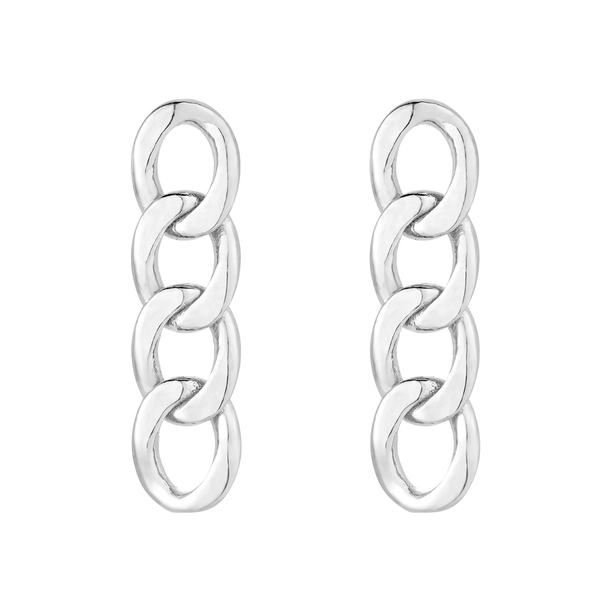 Srebrne kolczyki łańcuchy