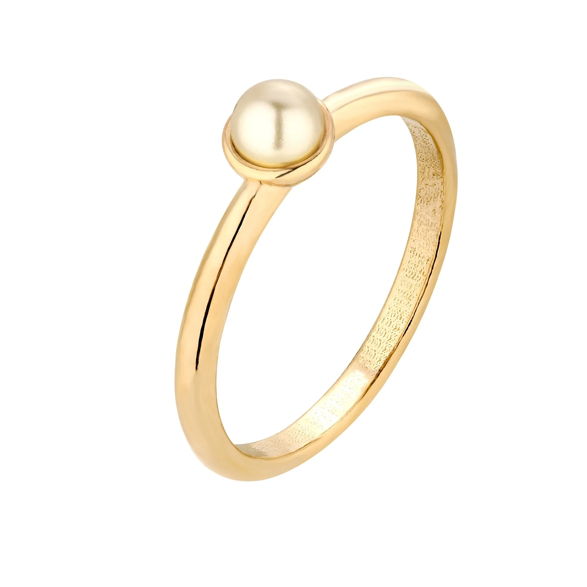 Złoty pierścionek z perłą Preciosa : pierścionki - 13