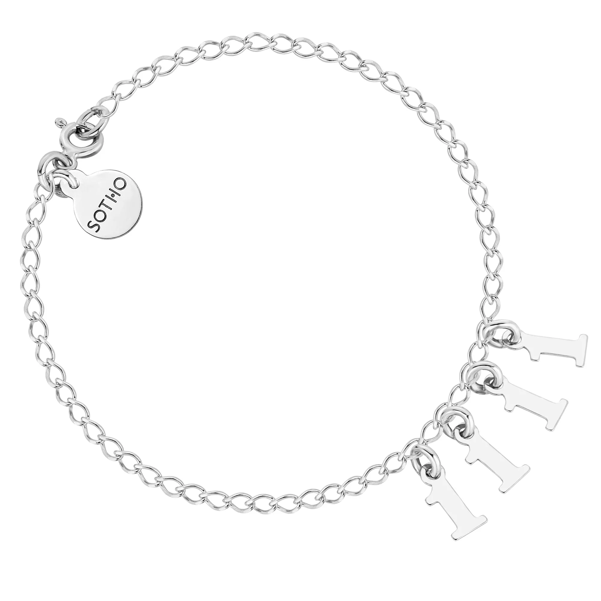 Srebrna bransoletka z liczbami anielskimi