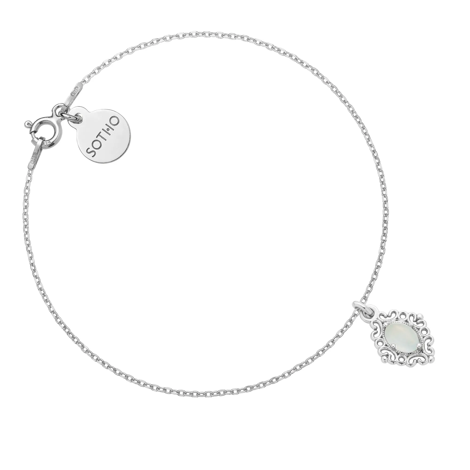 Srebrna bransoletka z agatem