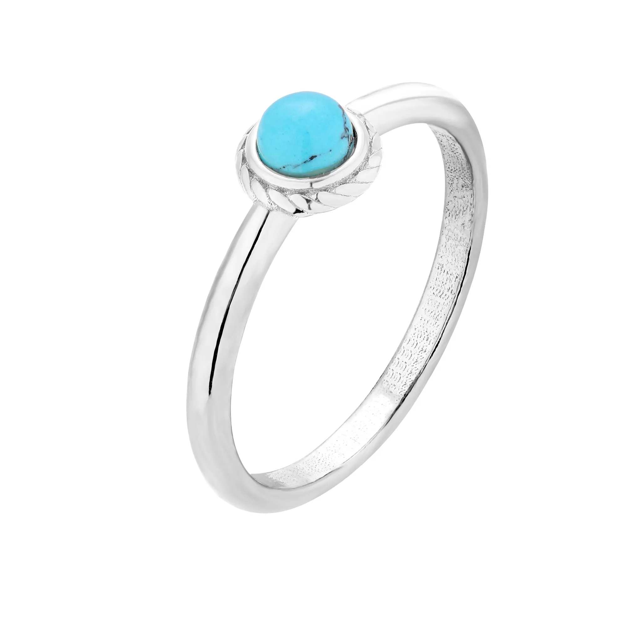 Srebrny pierścionek z turkusem : pierścionki - 16