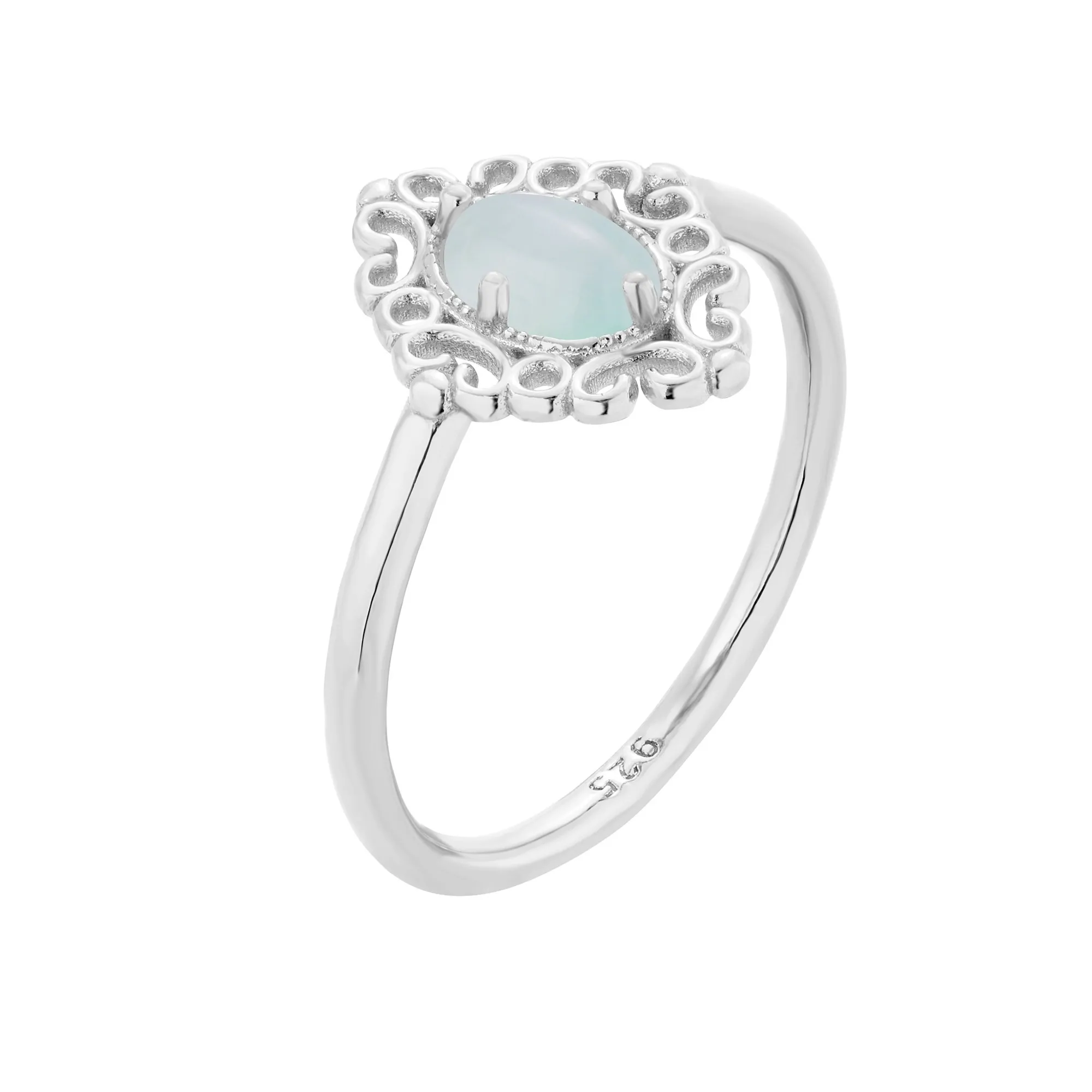 Srebrny pierścionek z agatem : pierścionki - 13