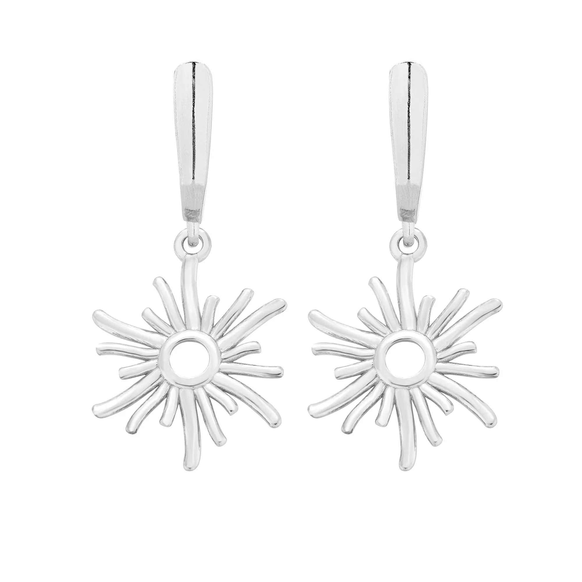 Srebrne kolczyki ze słoneczkami