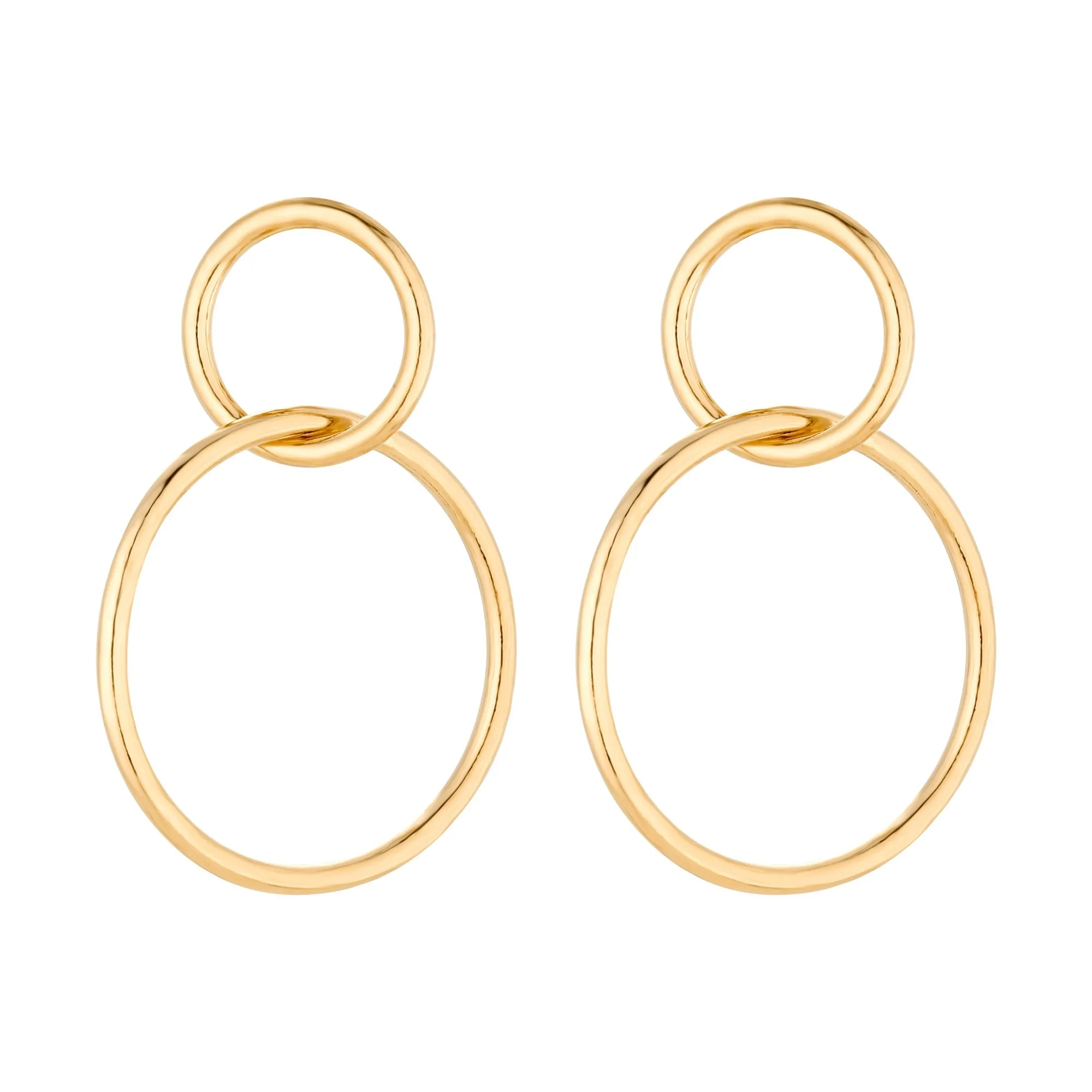 Złote kolczyki kółeczka