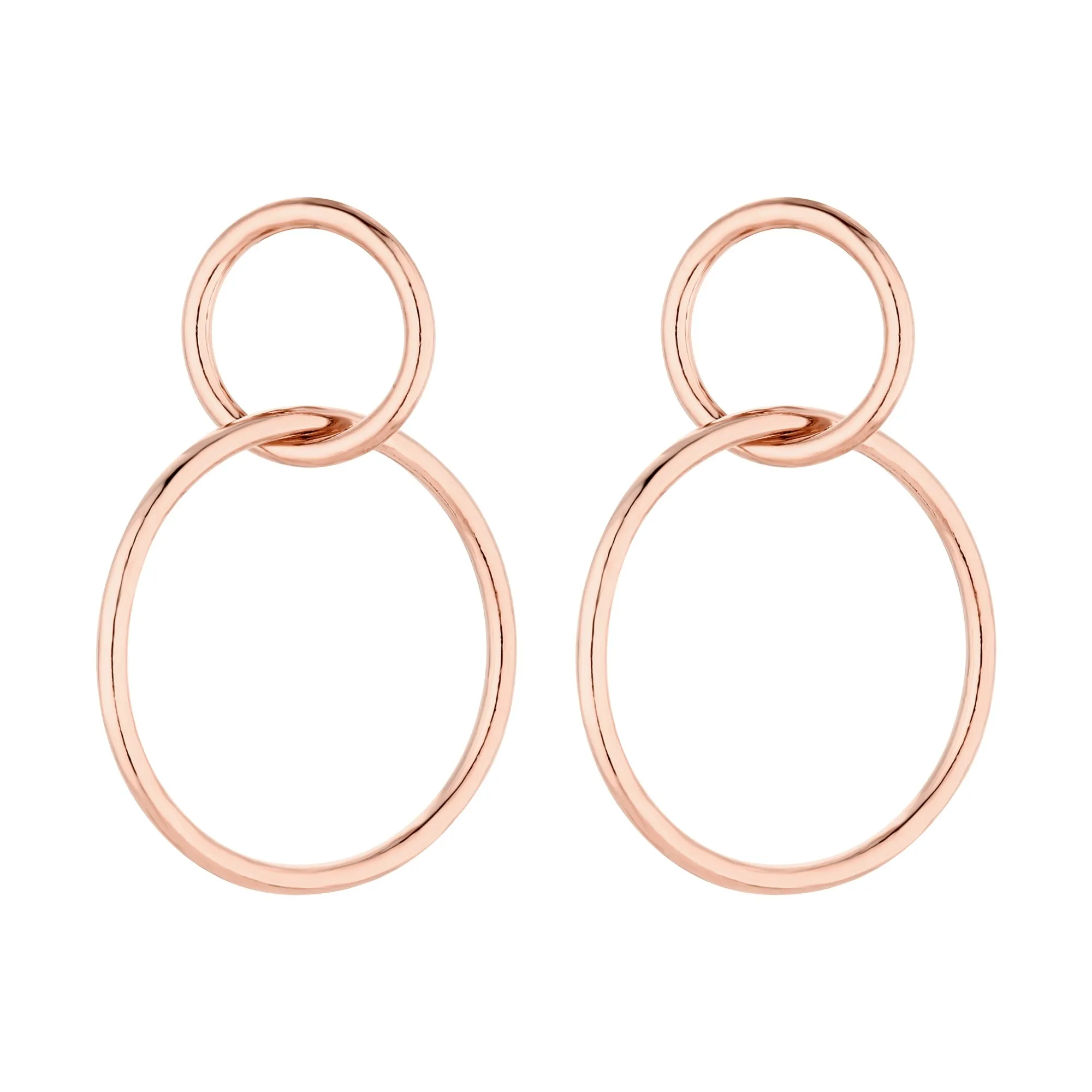 Kolczyki kółeczka z różowego złota