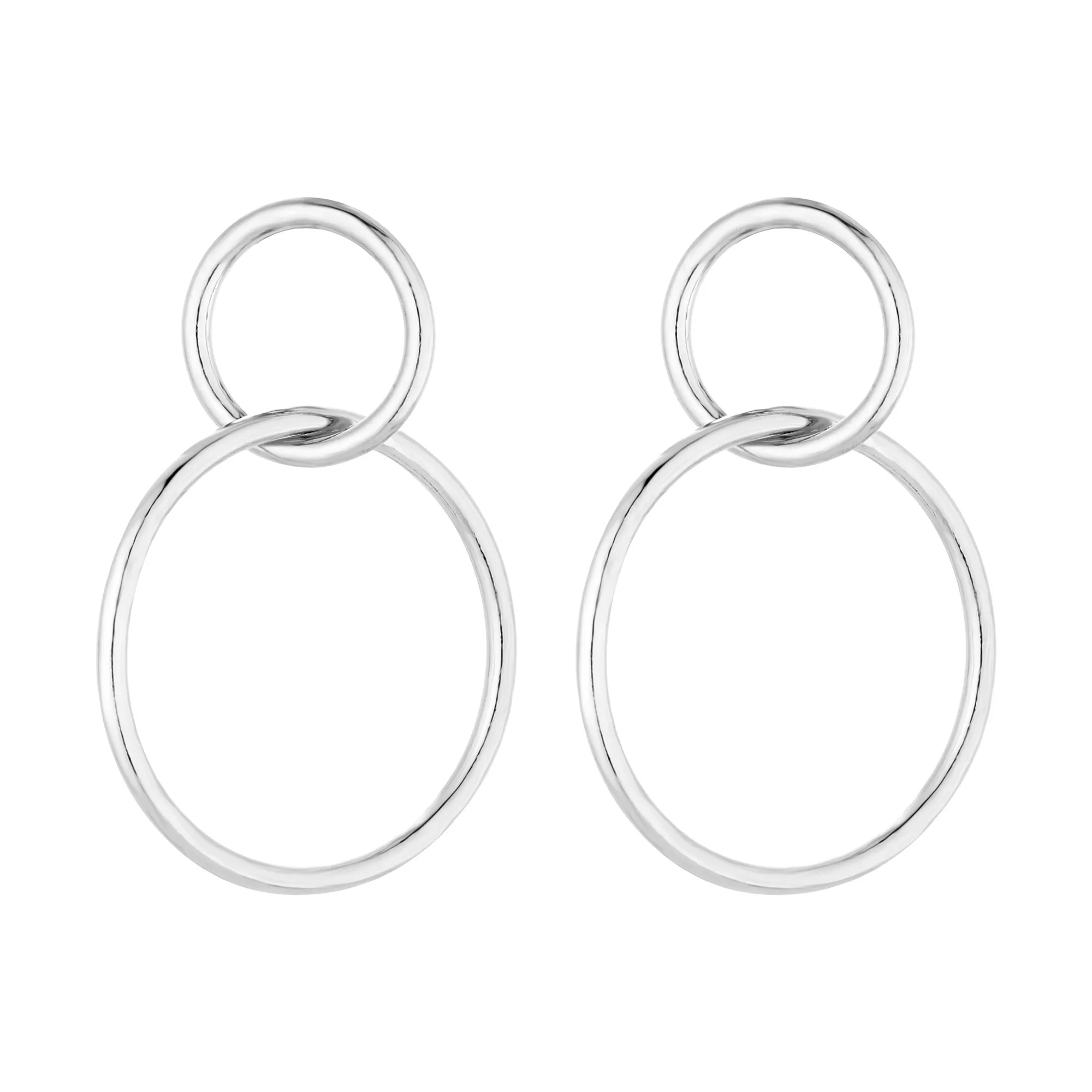 Srebrne kolczyki kółeczka