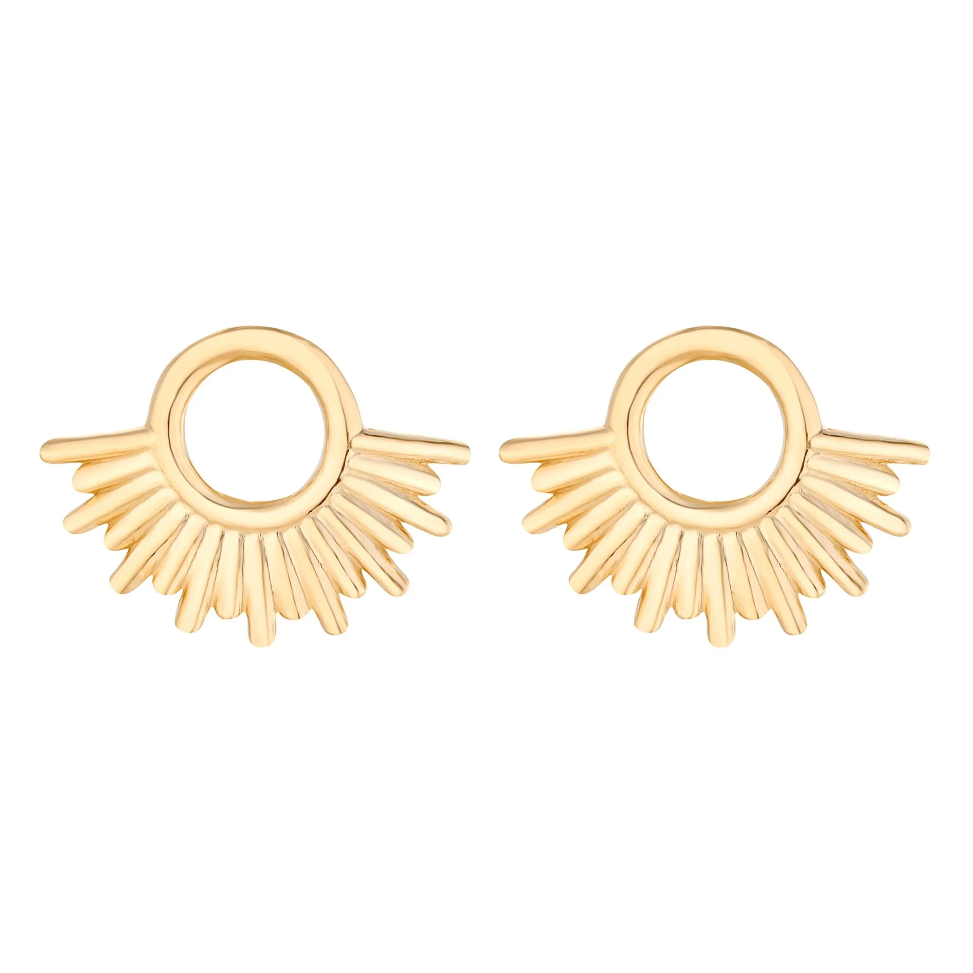 Złote kolczyki słońca 1 Złote kolczyki słońca