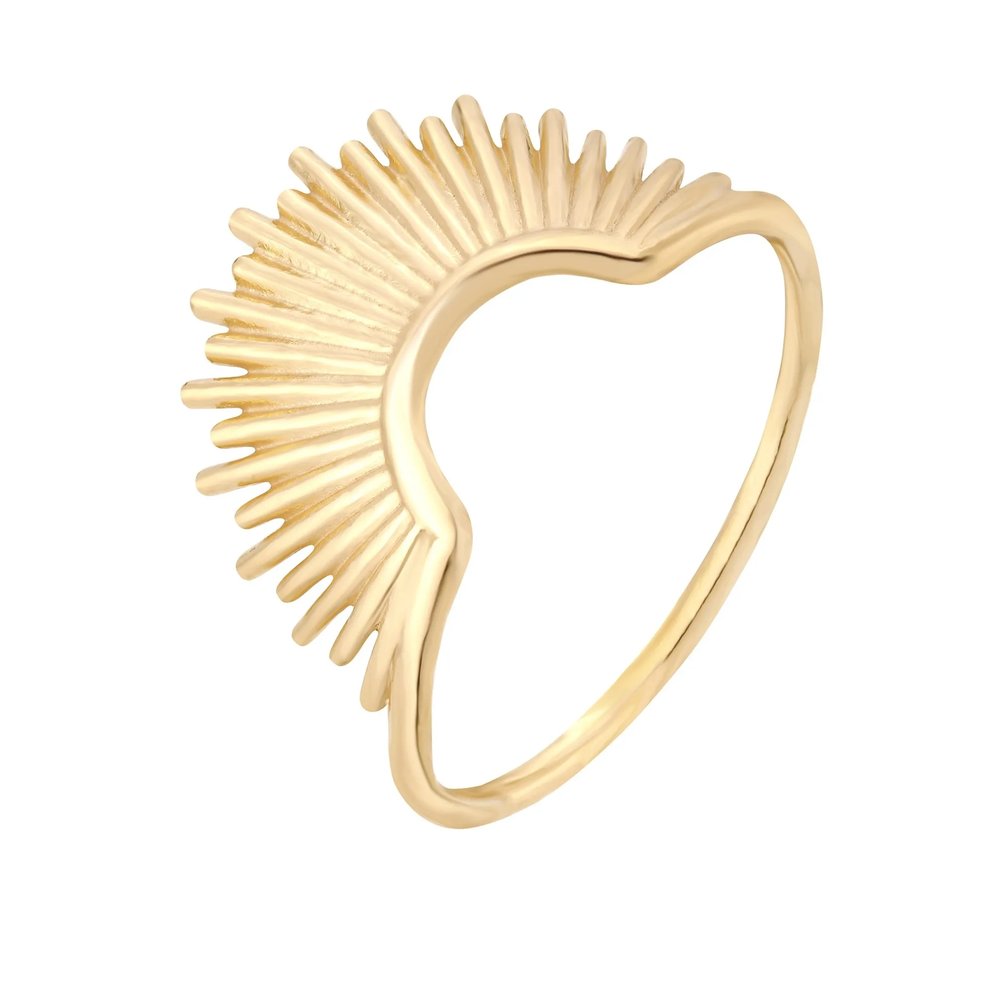 Złoty pierścionek ze słońcem : pierścionki - 11