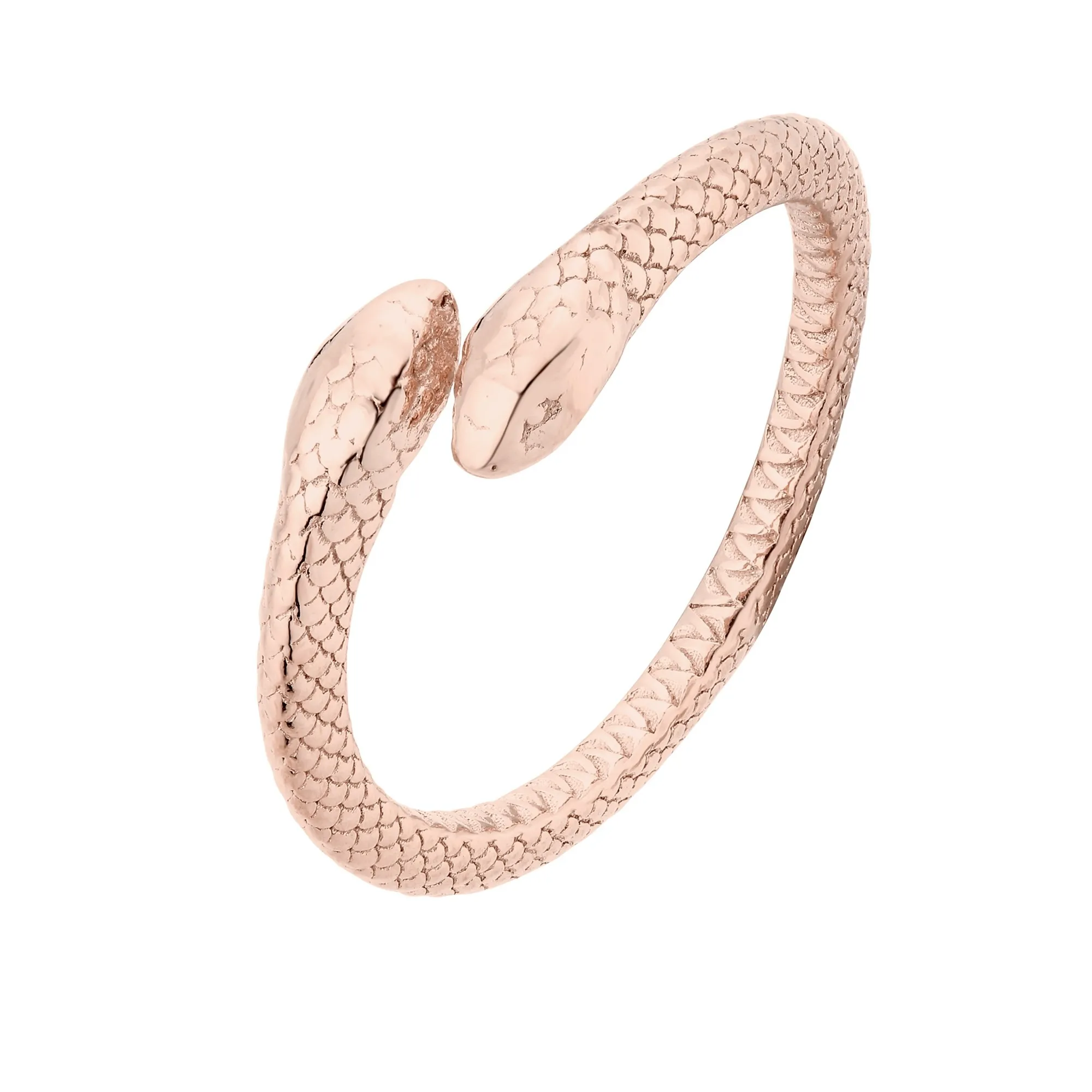 Pierścionek z wężem z różowego złota : pierścionki - 15