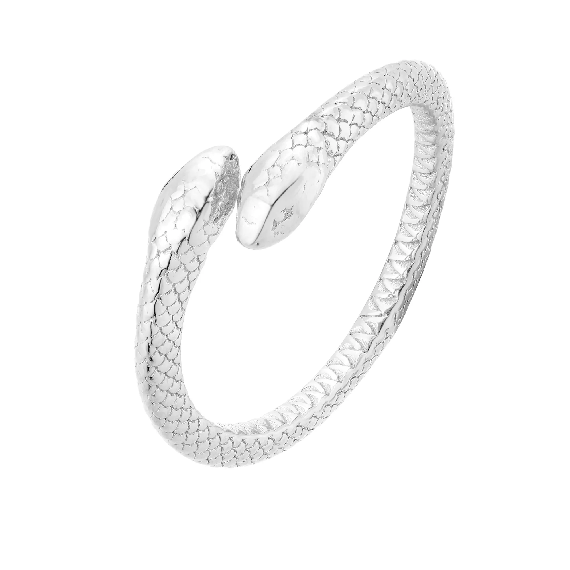 Srebrny pierścionek z wężem : pierścionki - 17