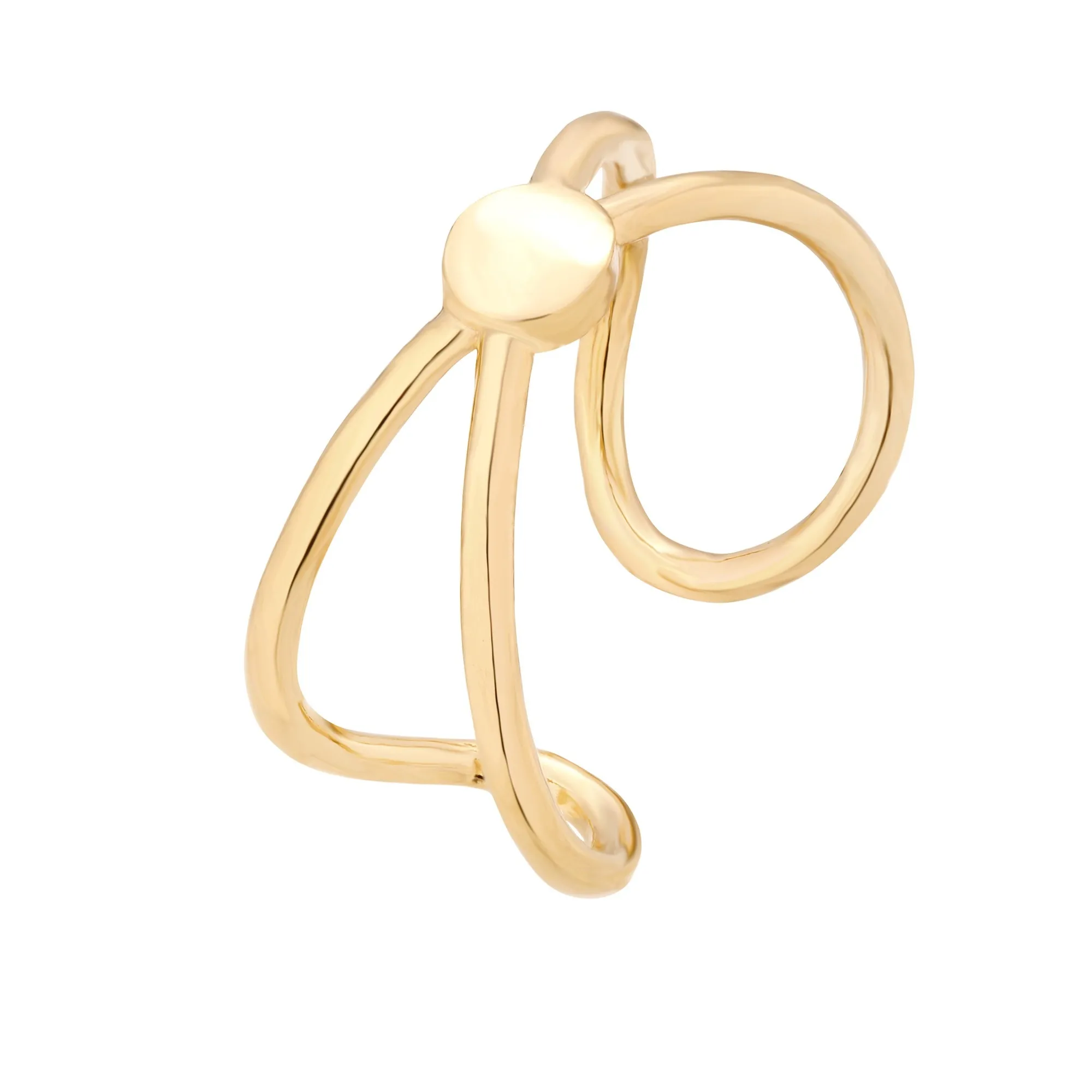 Złoty gładki pierścionek