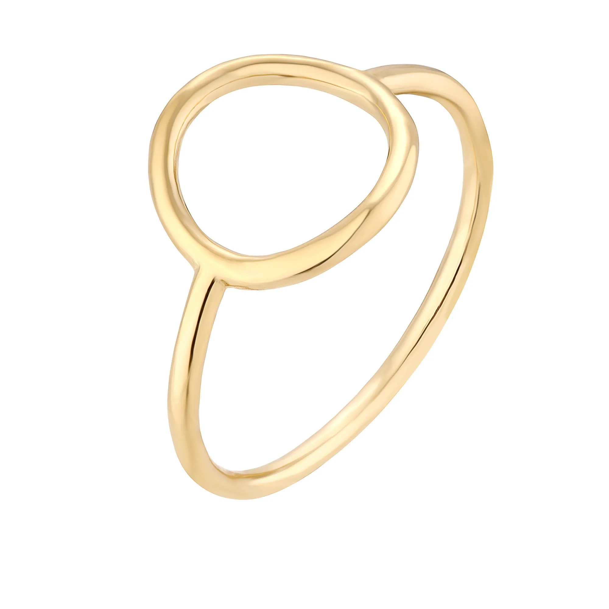 Złoty delikatny pierścionek : pierścionki - 15