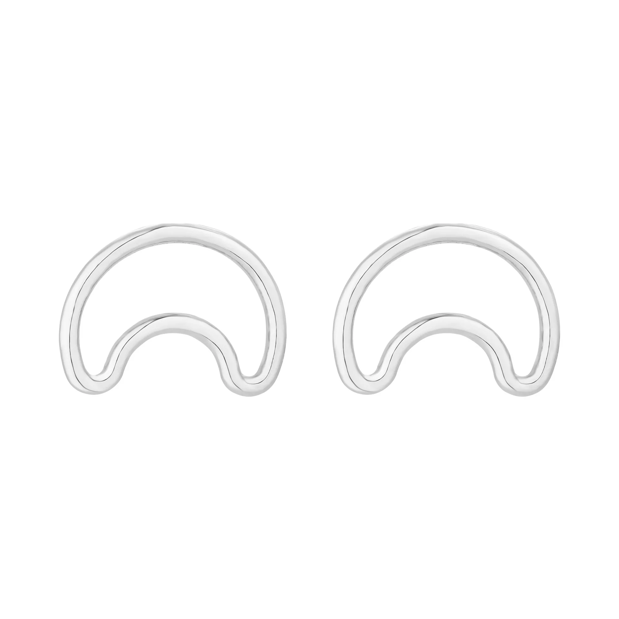 Srebrne kolczyki z księżycami