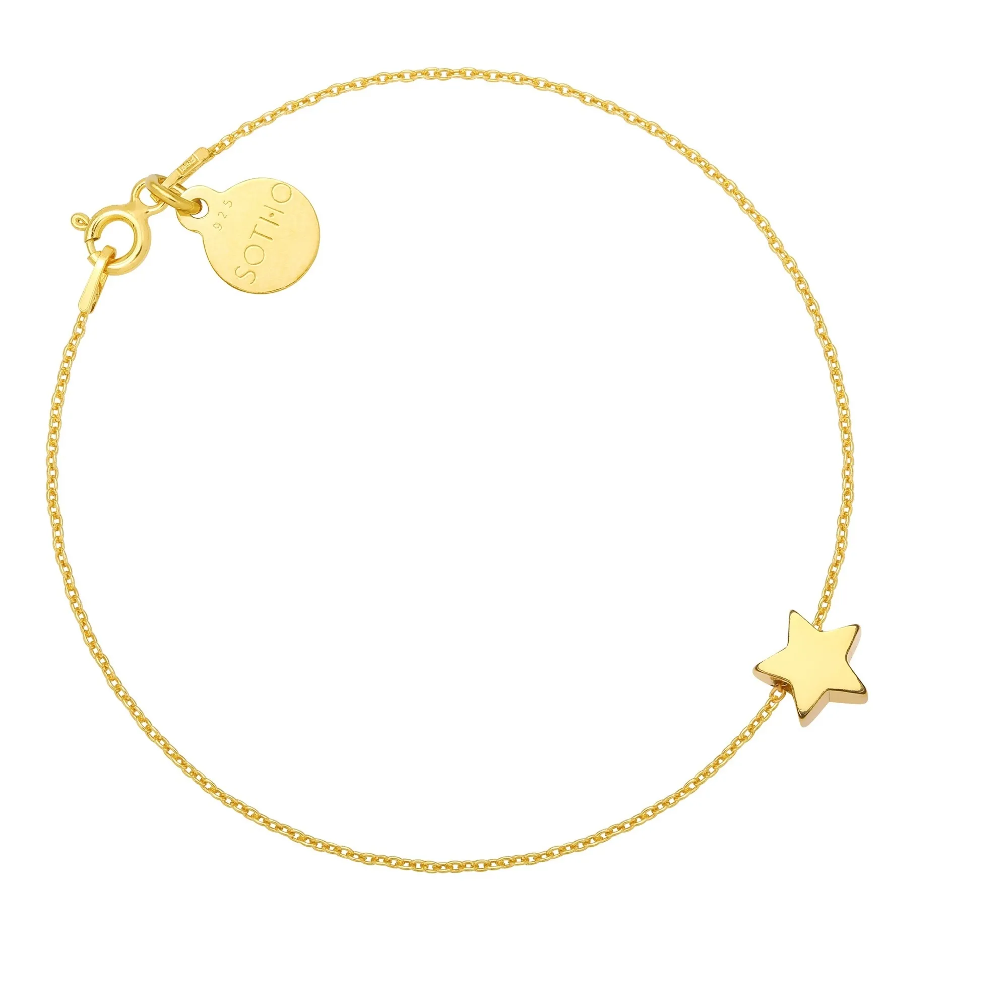 Złota bransoletka z delikatną gwiazdką