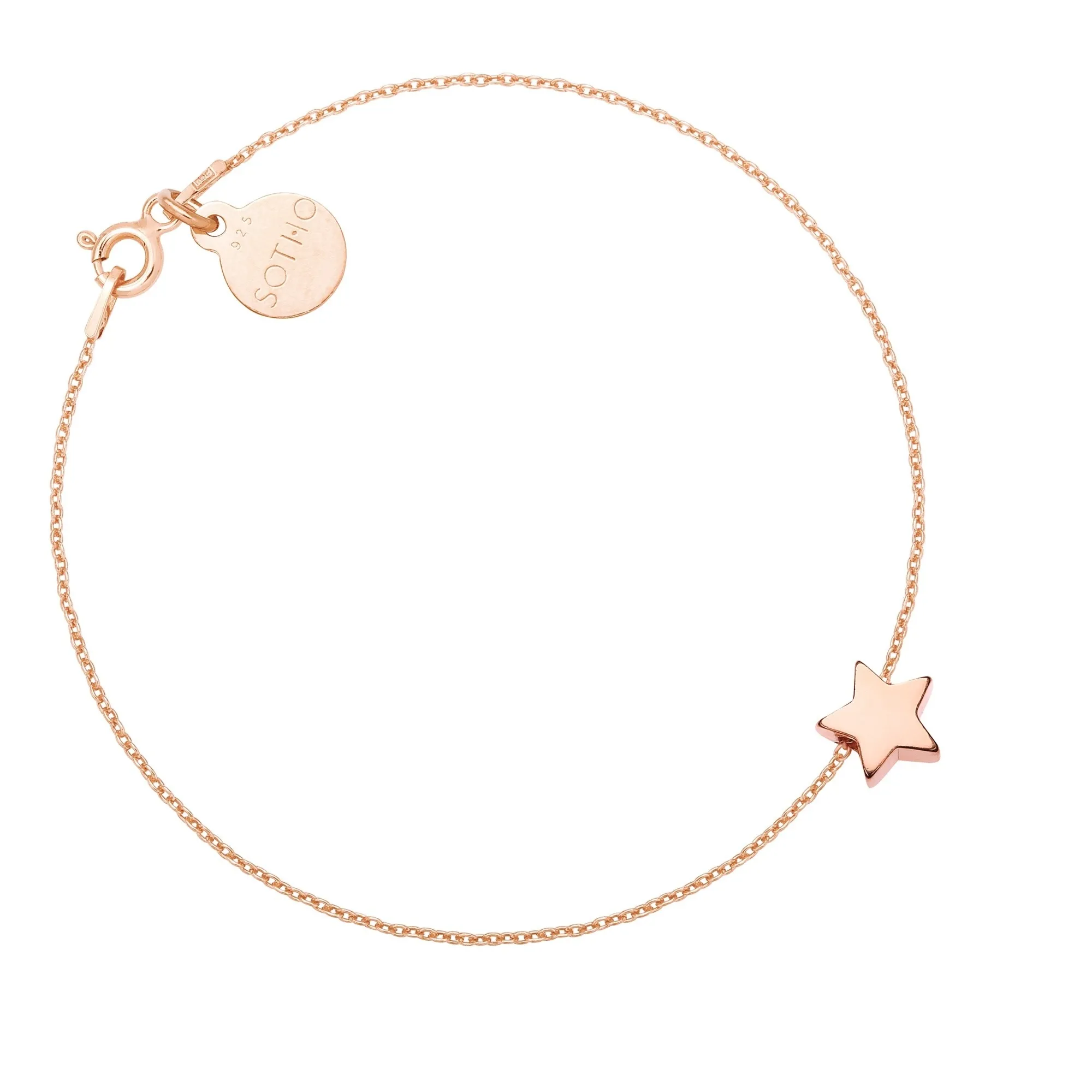 Bransoletka z różowego złota z delikatną gwiazdką